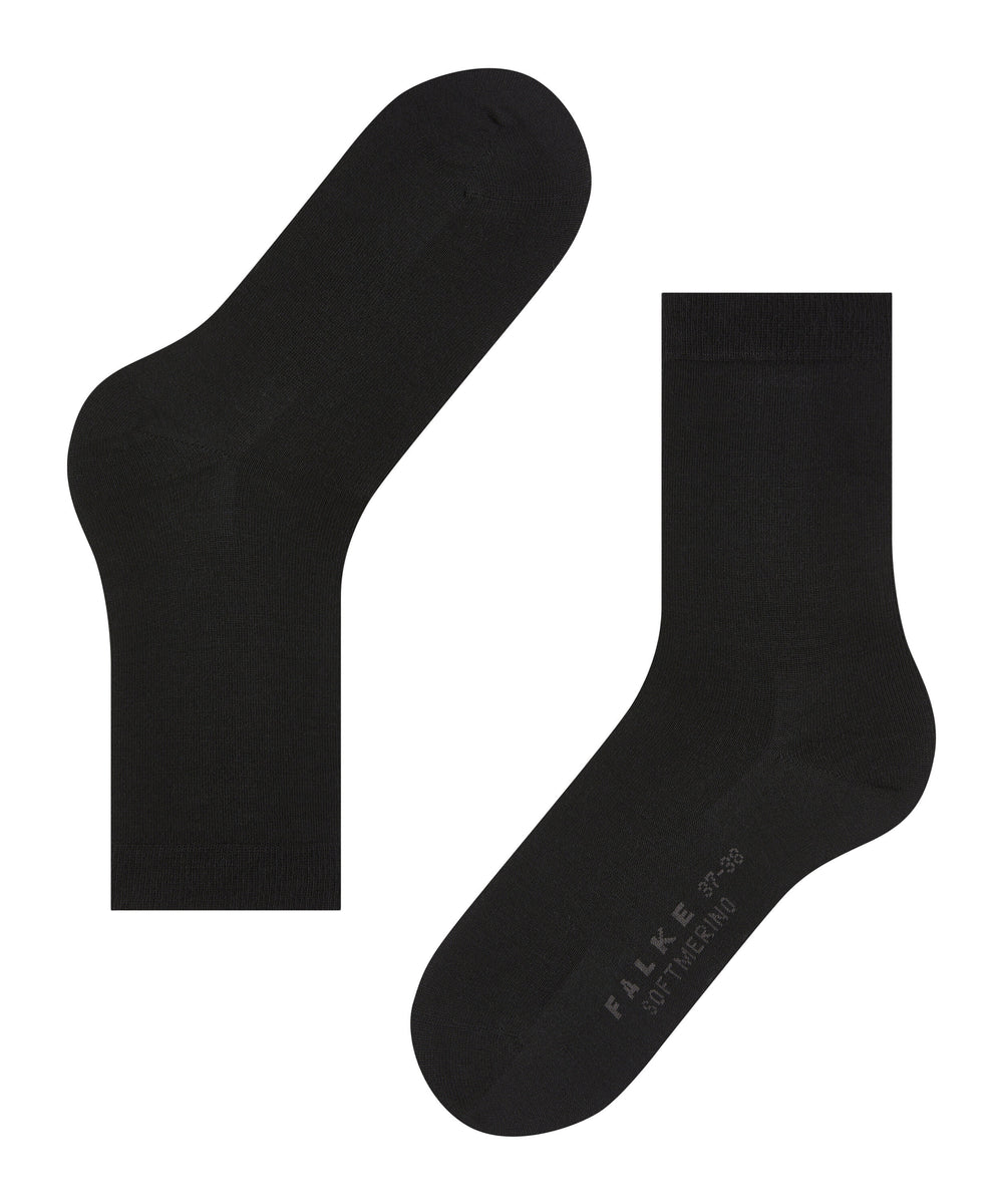Falke Softmerino Collant Confezione Da 2 – Caldi Collant In Lana Merino E Cotone – Vestibilità Perfetta, Punta E Tallone Rinforzati – Colore Nero 3009, Taglia M