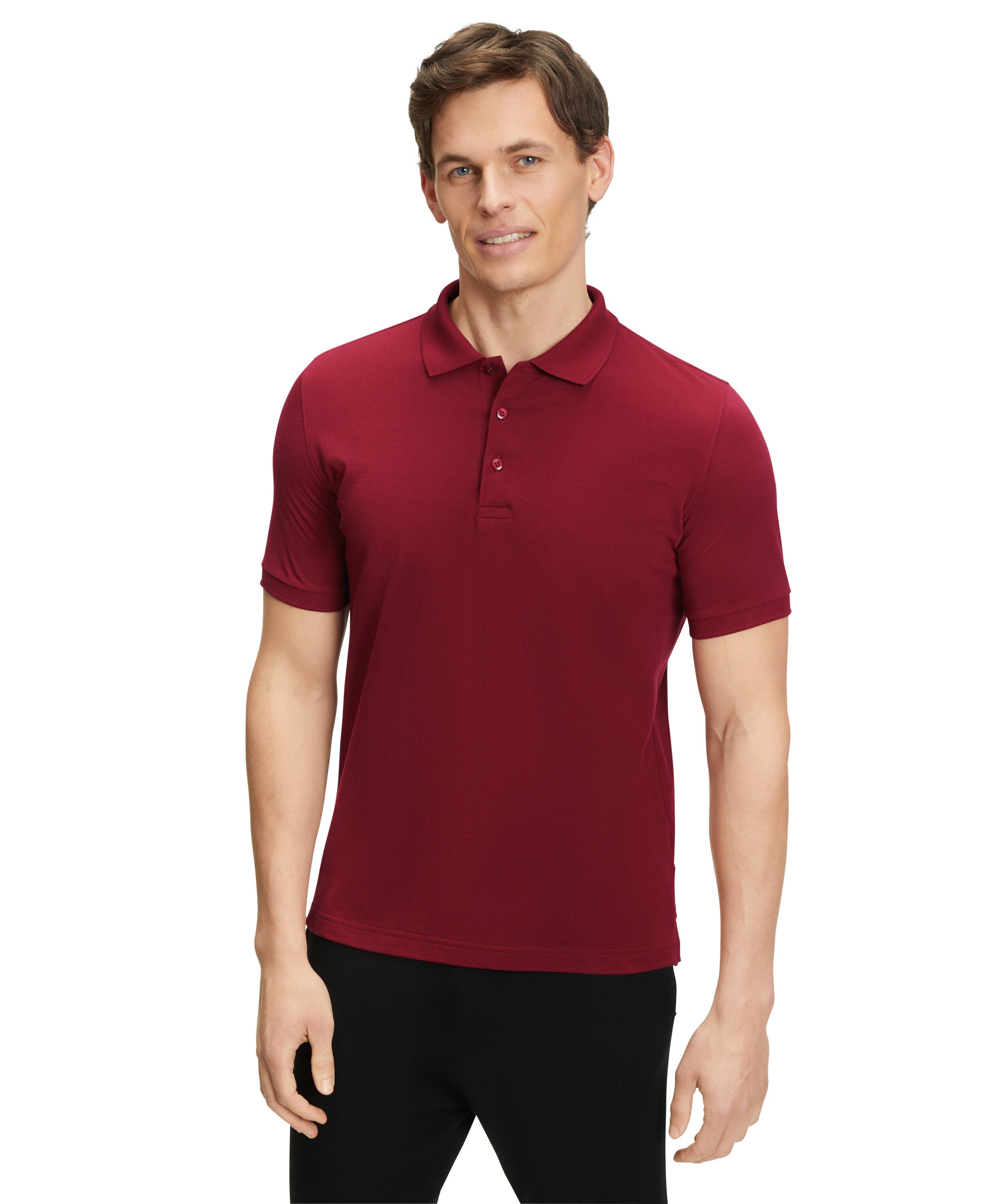 Falke Essential Polo Men Polo shirt - Men - wine
