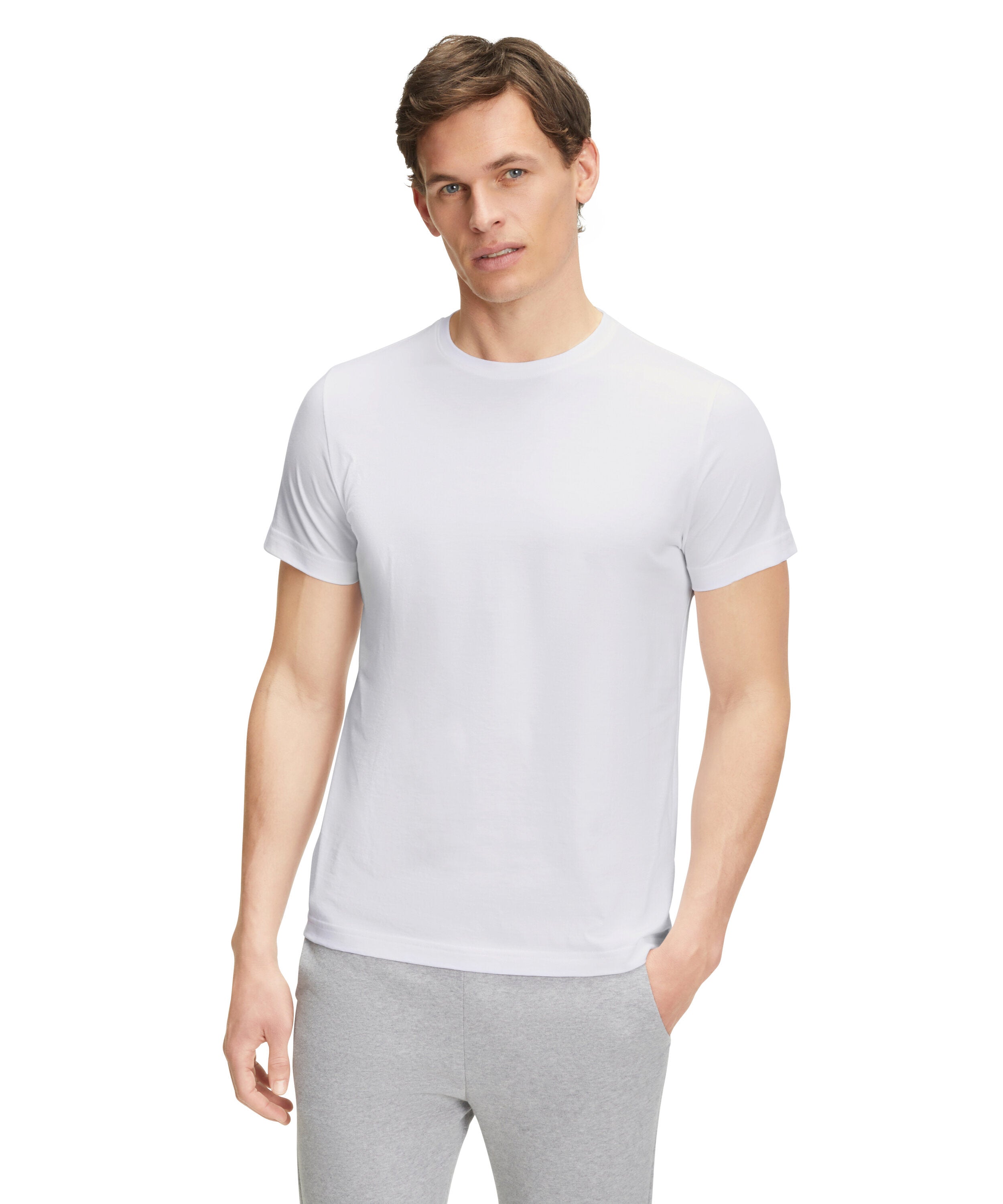 Falke Men T-Shirt Round-neck - Men - white
