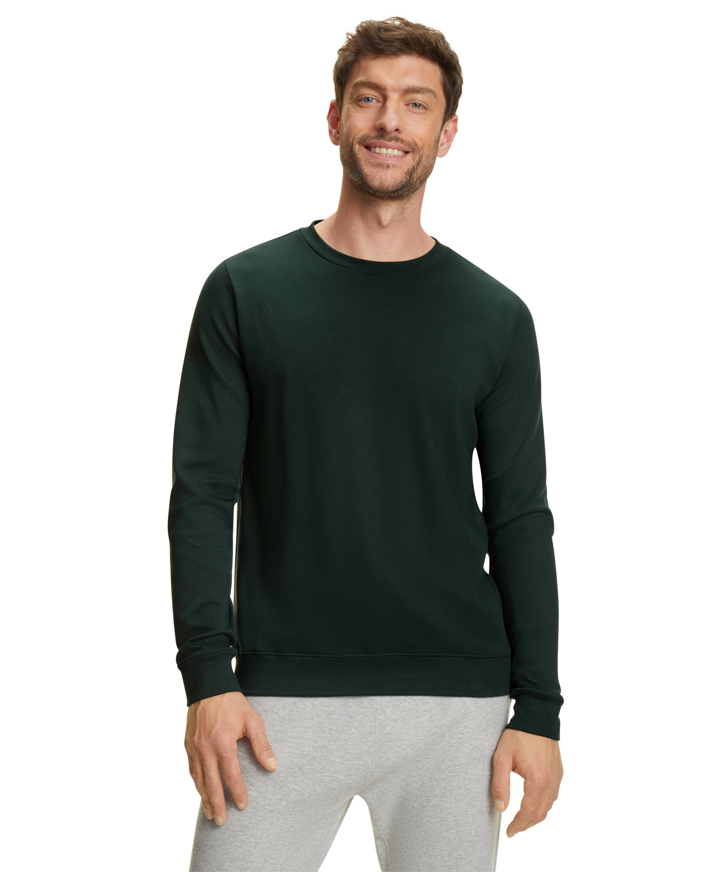 Falke Men Long-sleeve shirt Round-neck - Men - thyme