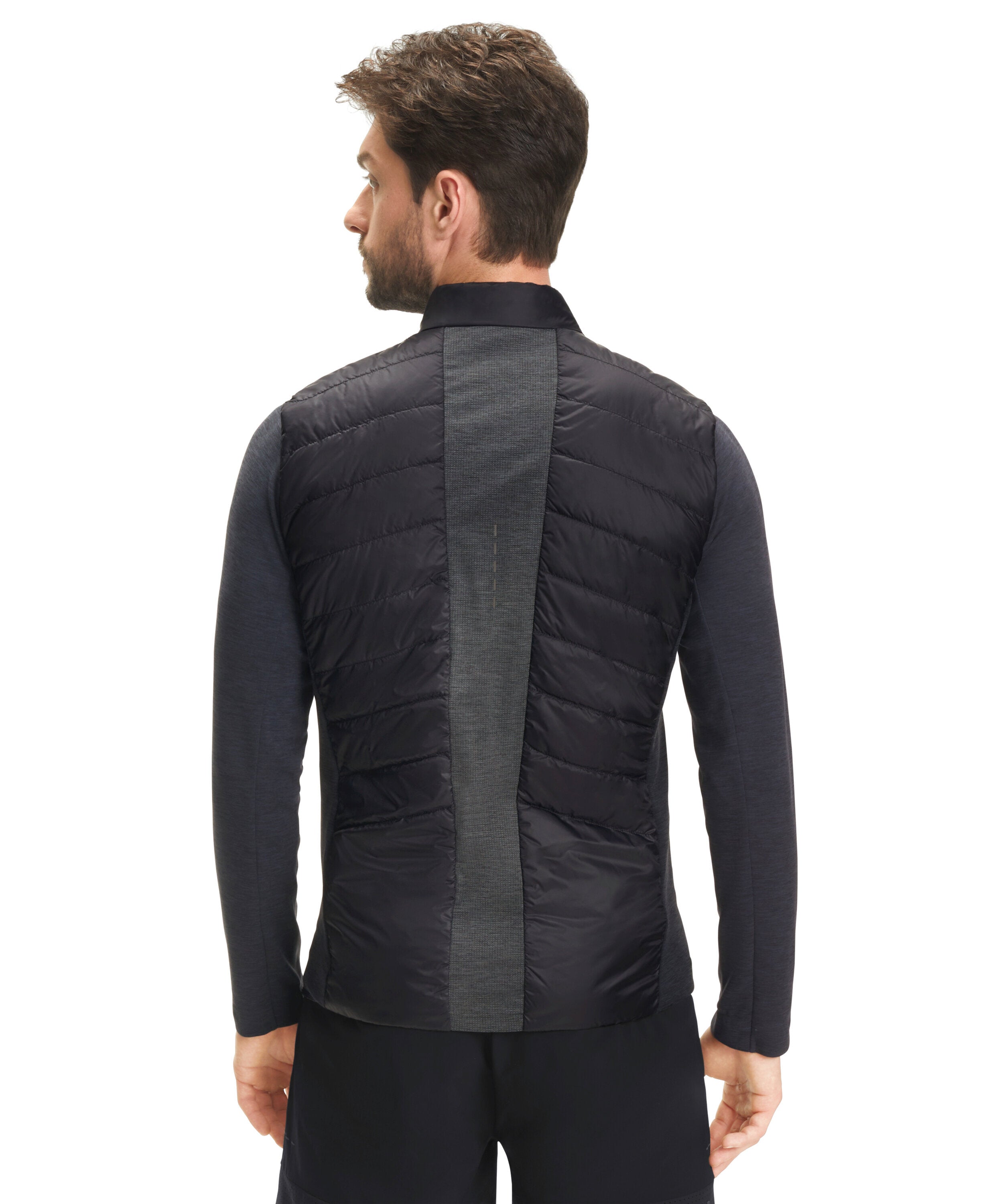 Falke Men Training Waistcoat Stand-up collar - Men - black