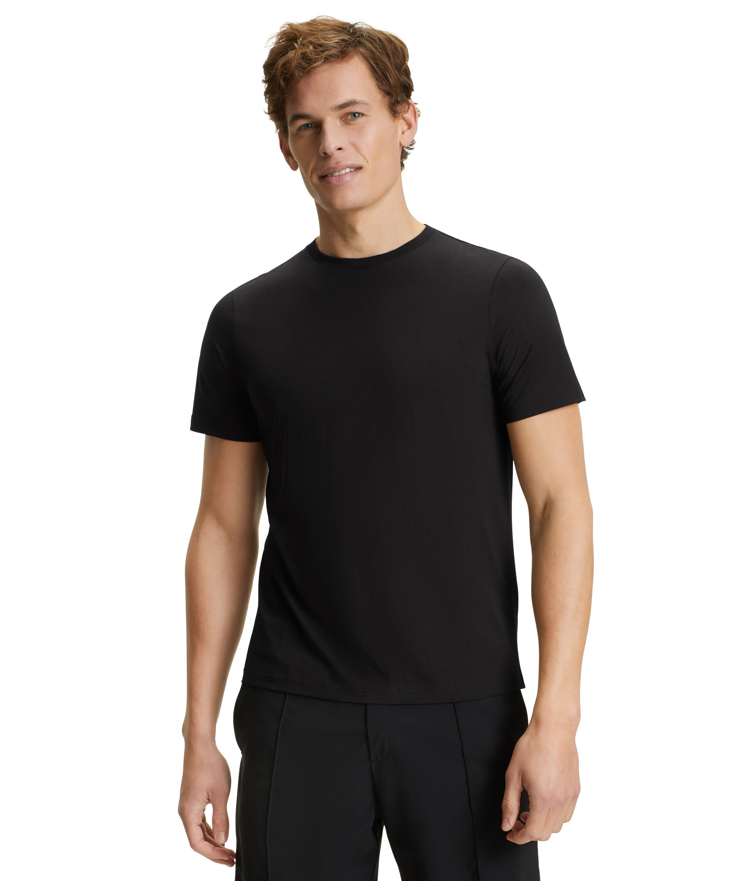 Falke Running Men Training T-Shirt Round-neck - Men - black