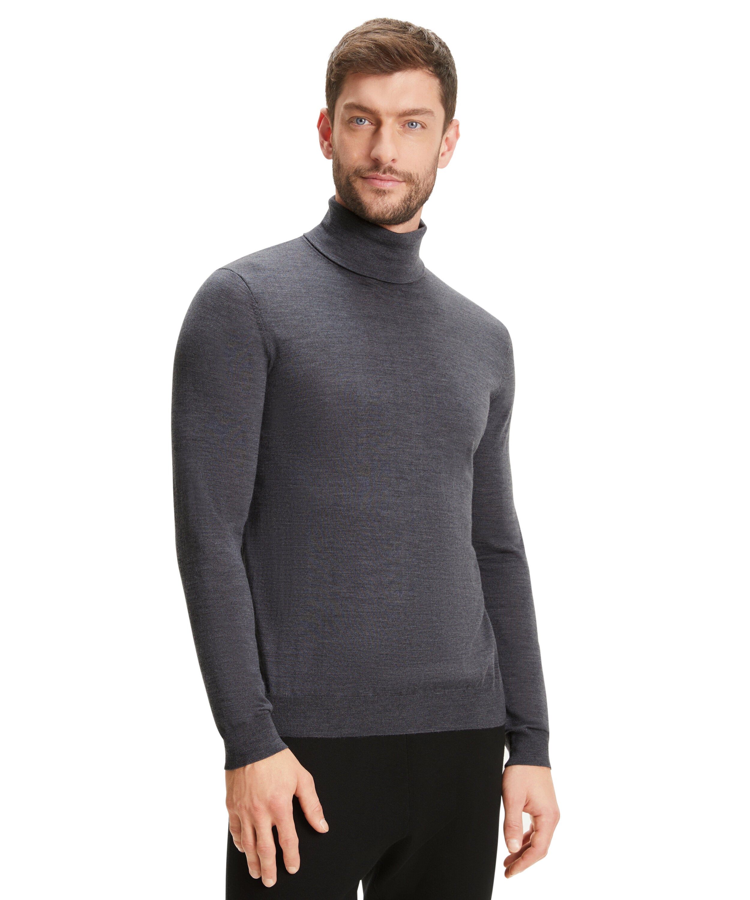 Falke Men Pullover Round-neck - Men - dark grey