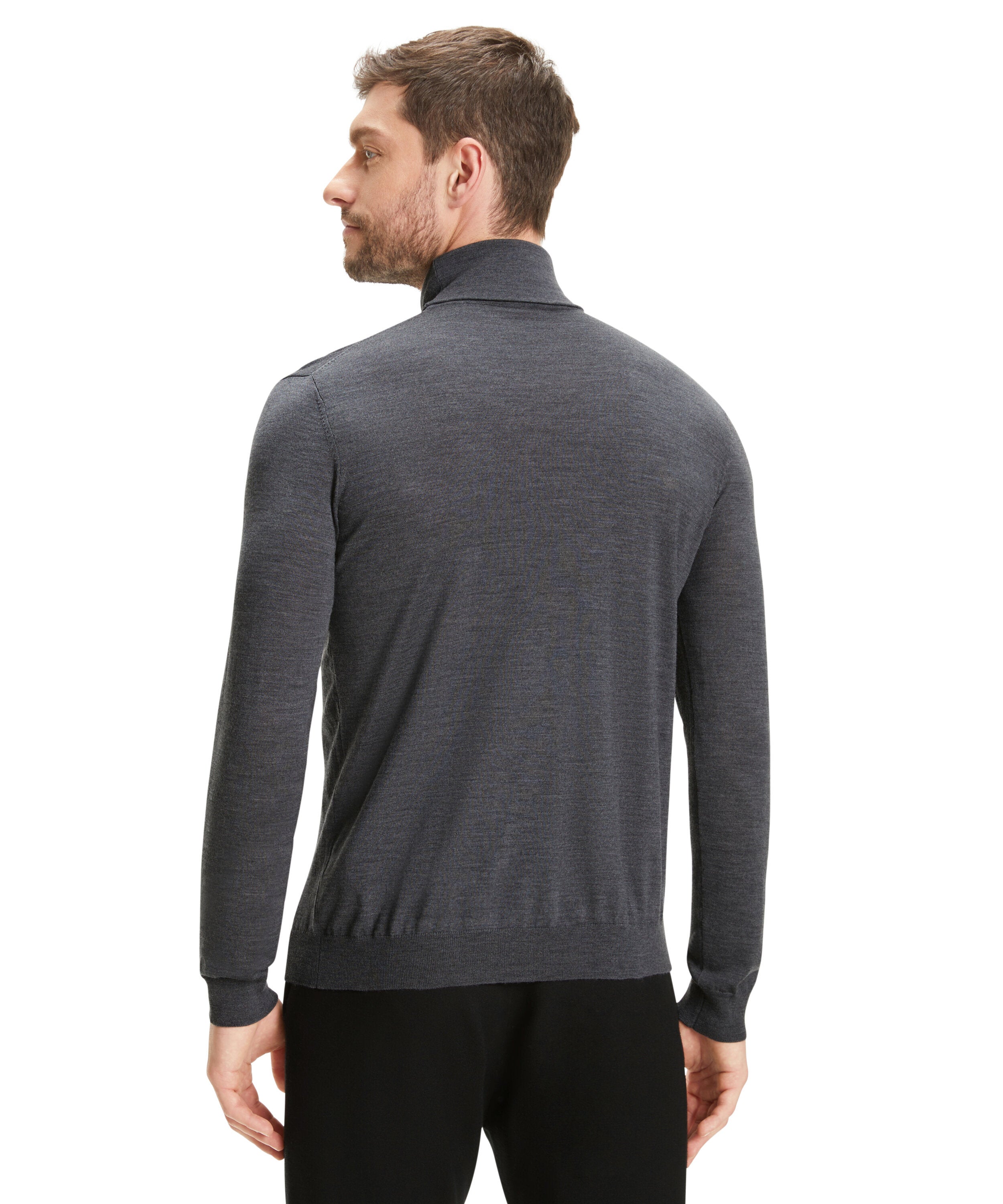Falke Men Pullover Round-neck - Men - dark grey