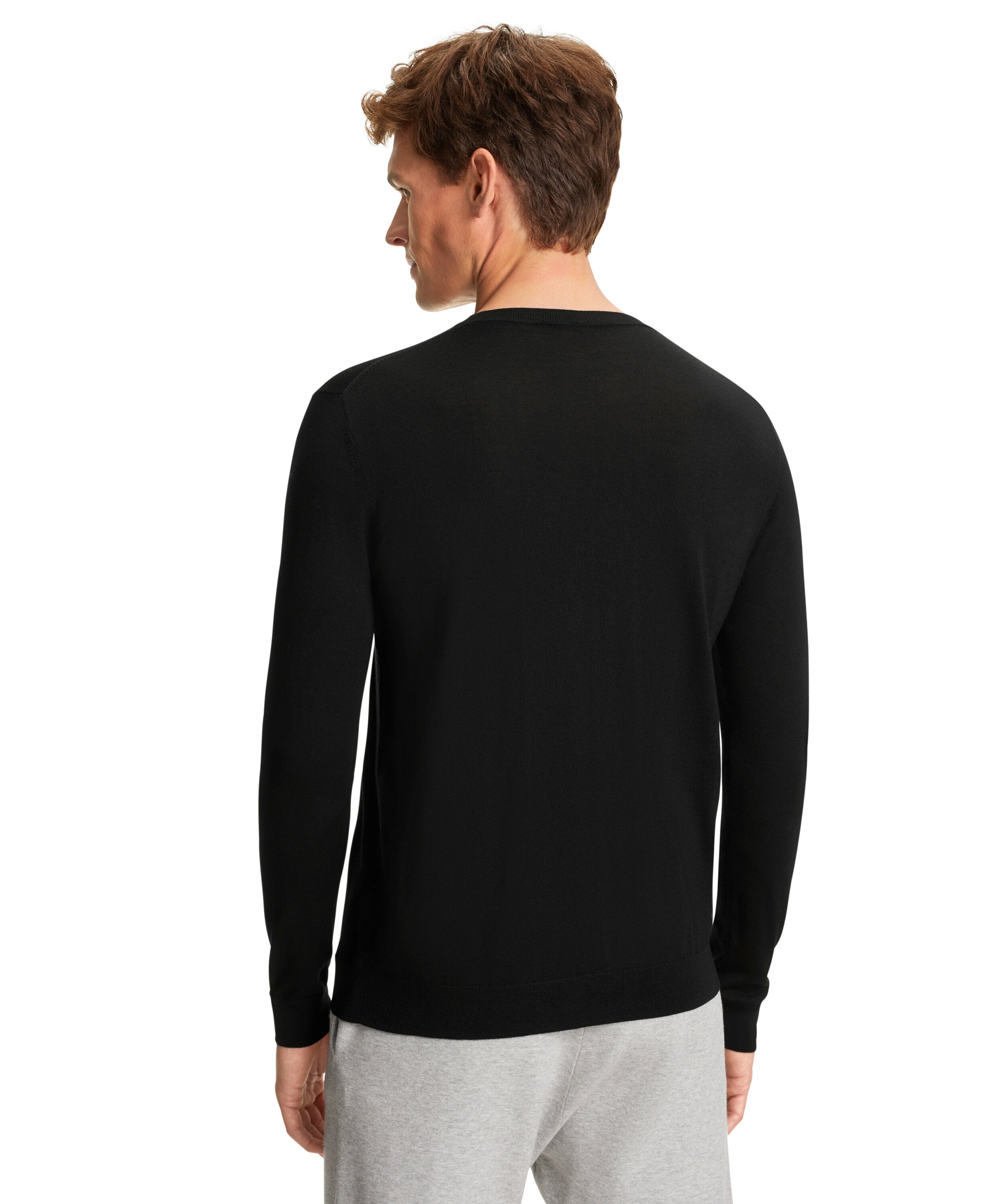 Falke Men Pullover Round-neck - Men - black