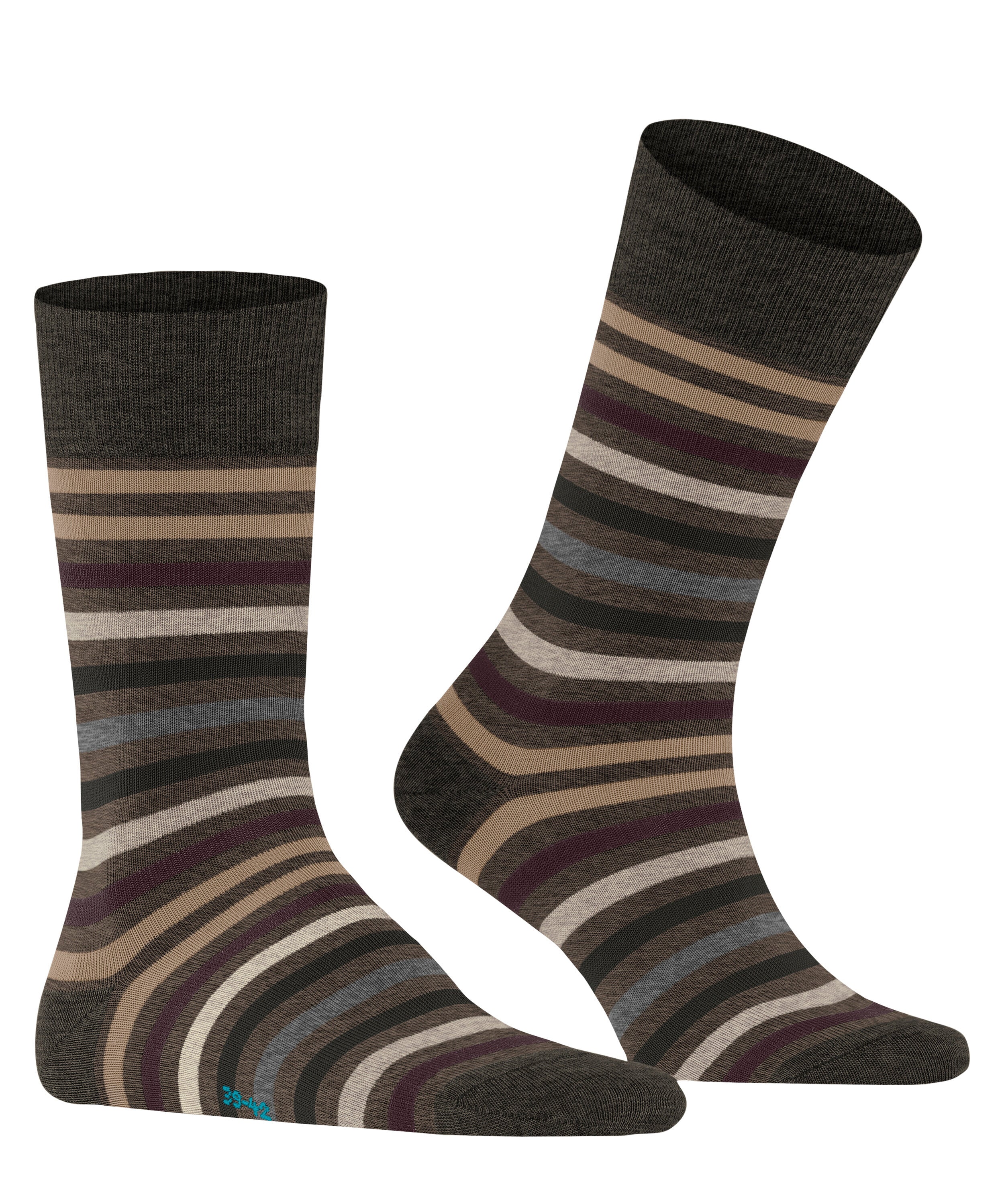 Falke Tinted Stripe Men Socks - Men - beech