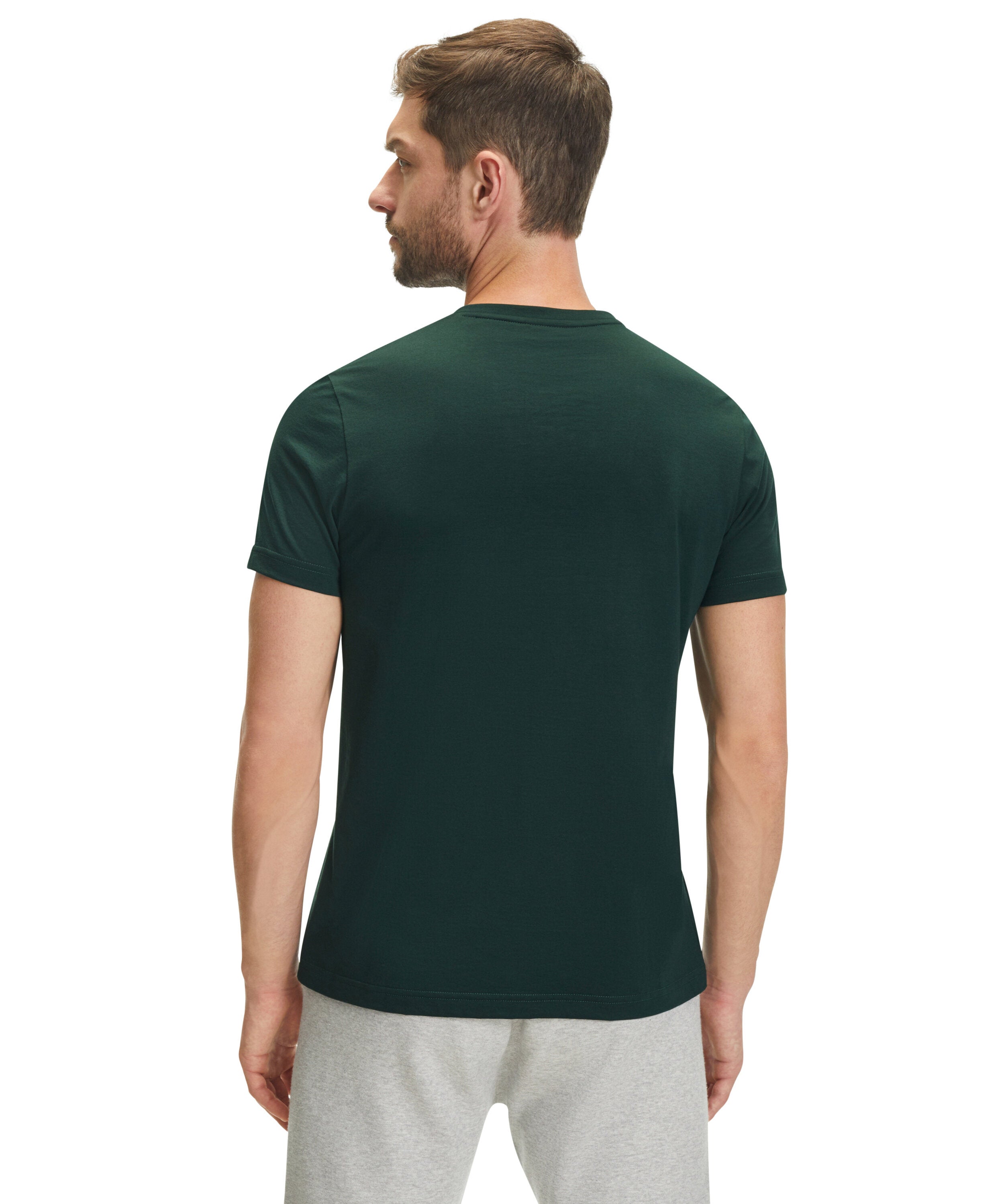 Falke Men T-Shirt V-neck - Men - thyme