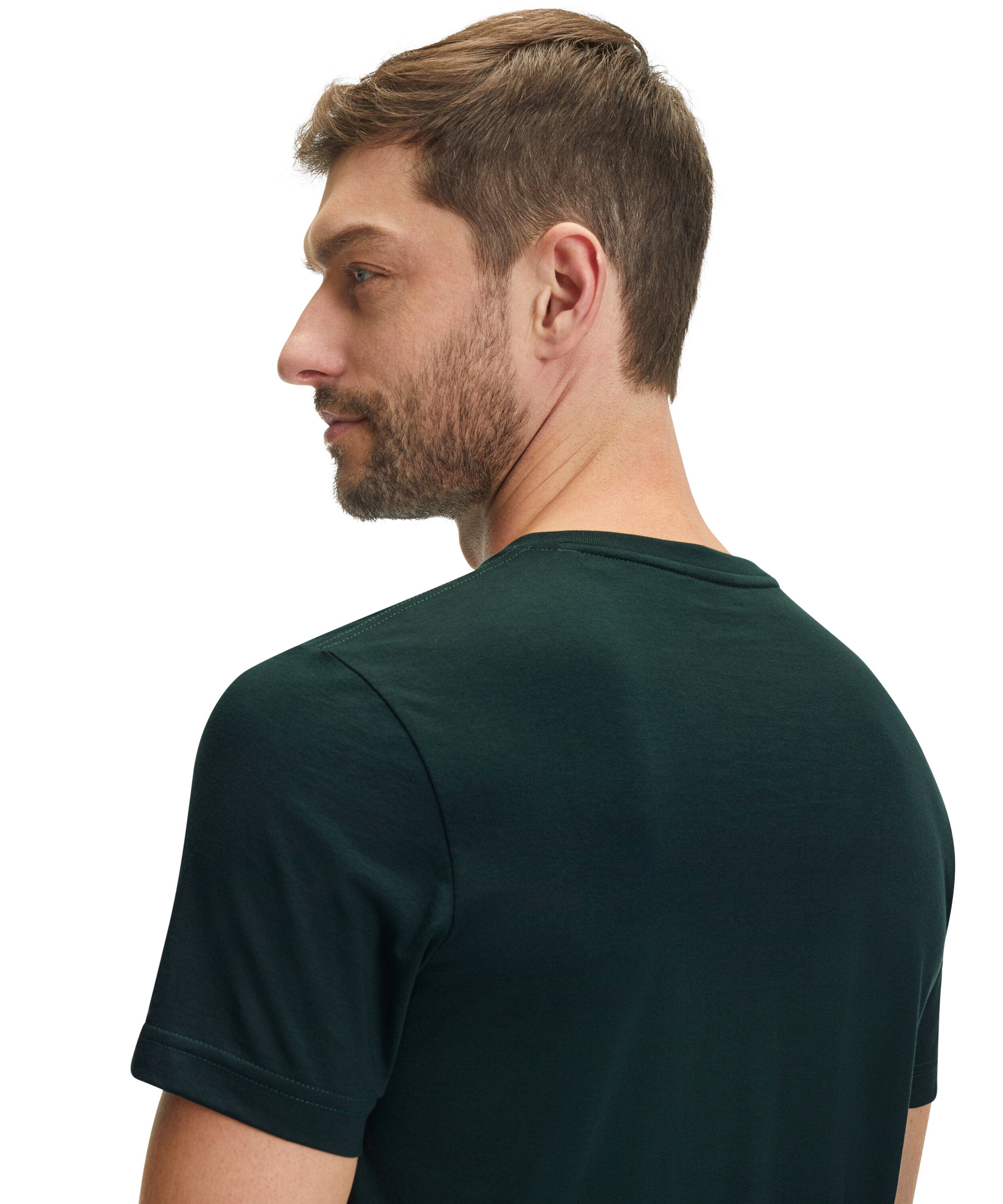 Falke Men T-Shirt V-neck - Men - thyme