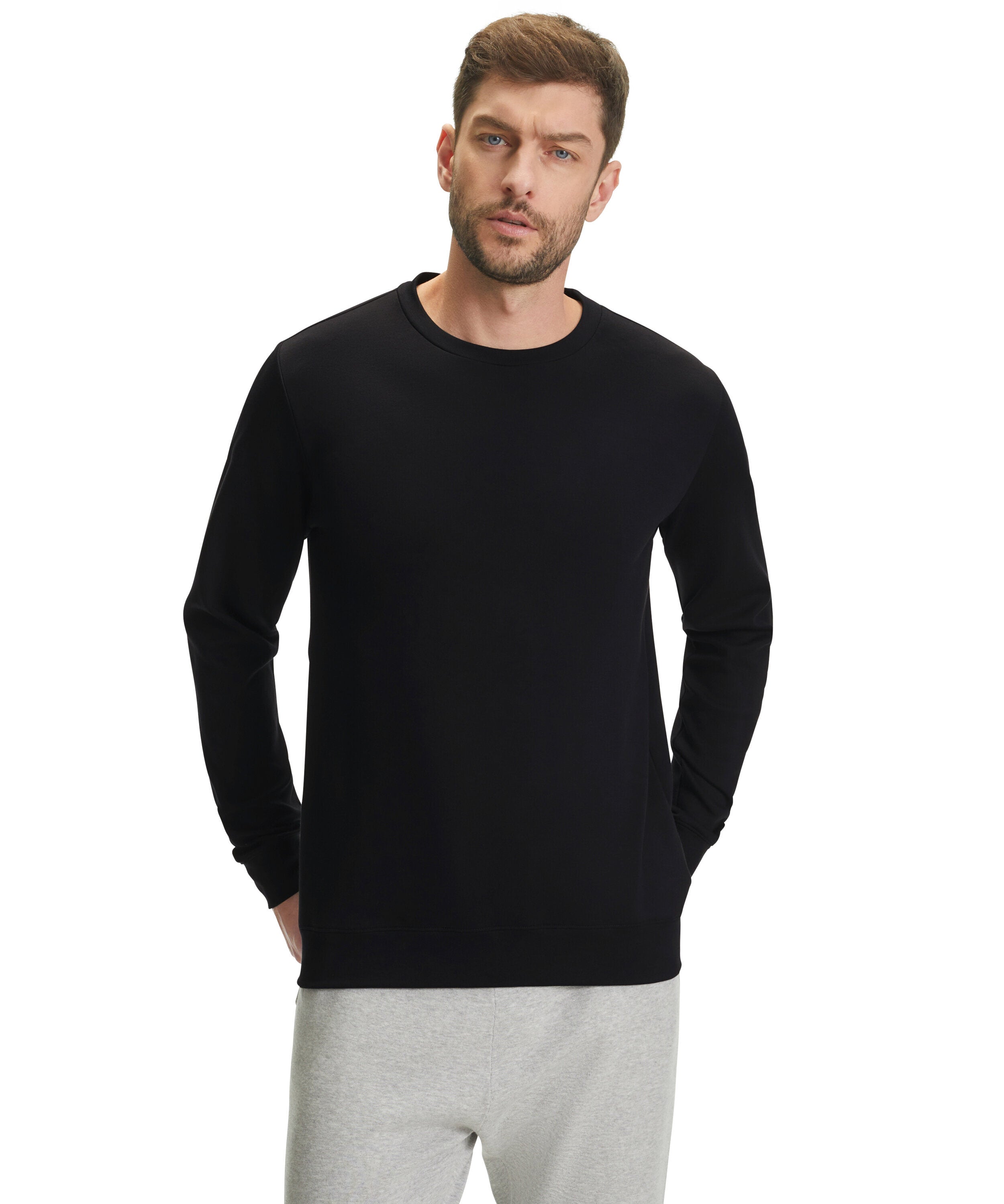Falke Men Long-sleeve shirt Round-neck - Men - black