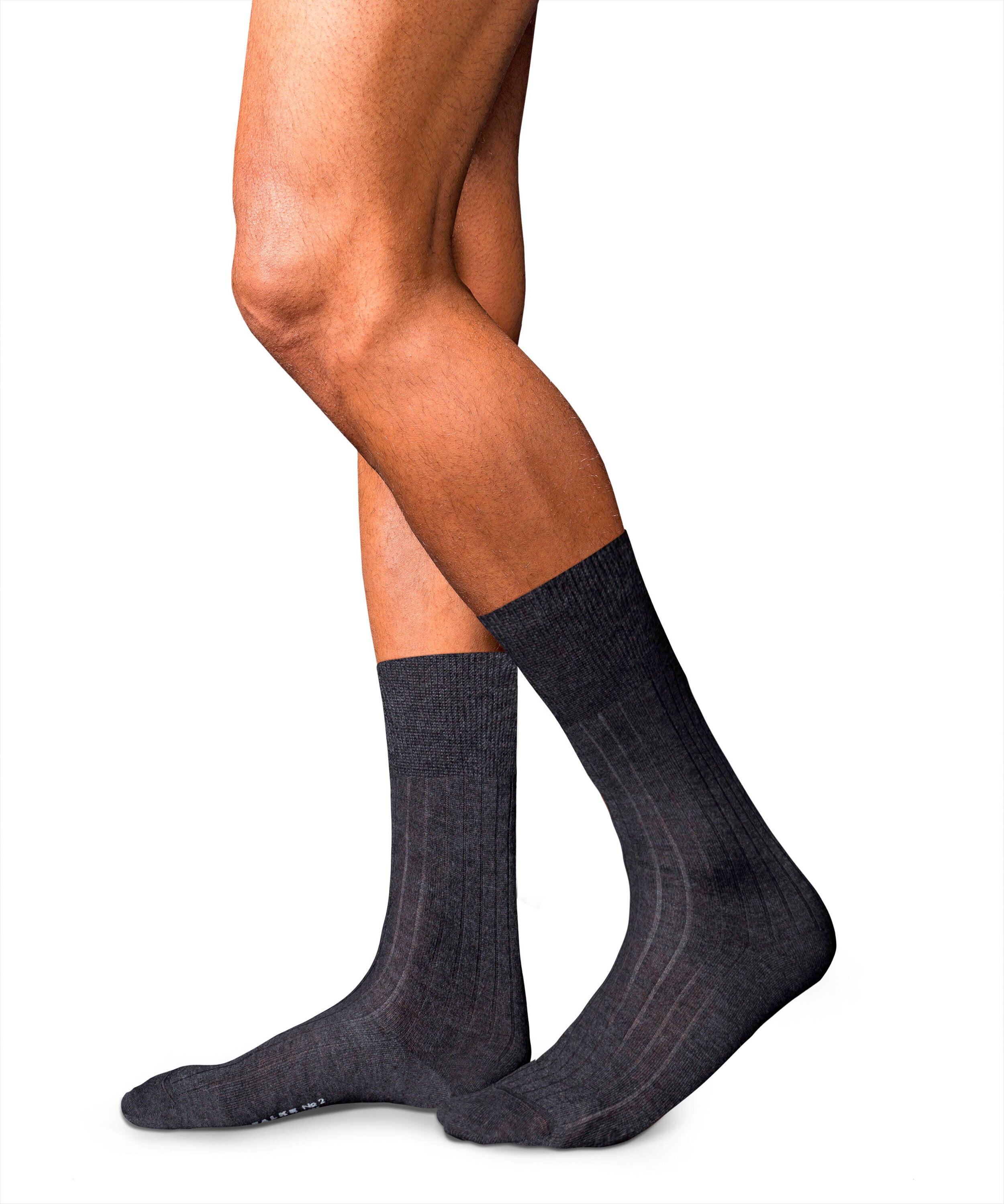 Falke No. 2 Finest Cashmere Men Socks - Men - anthra.mel