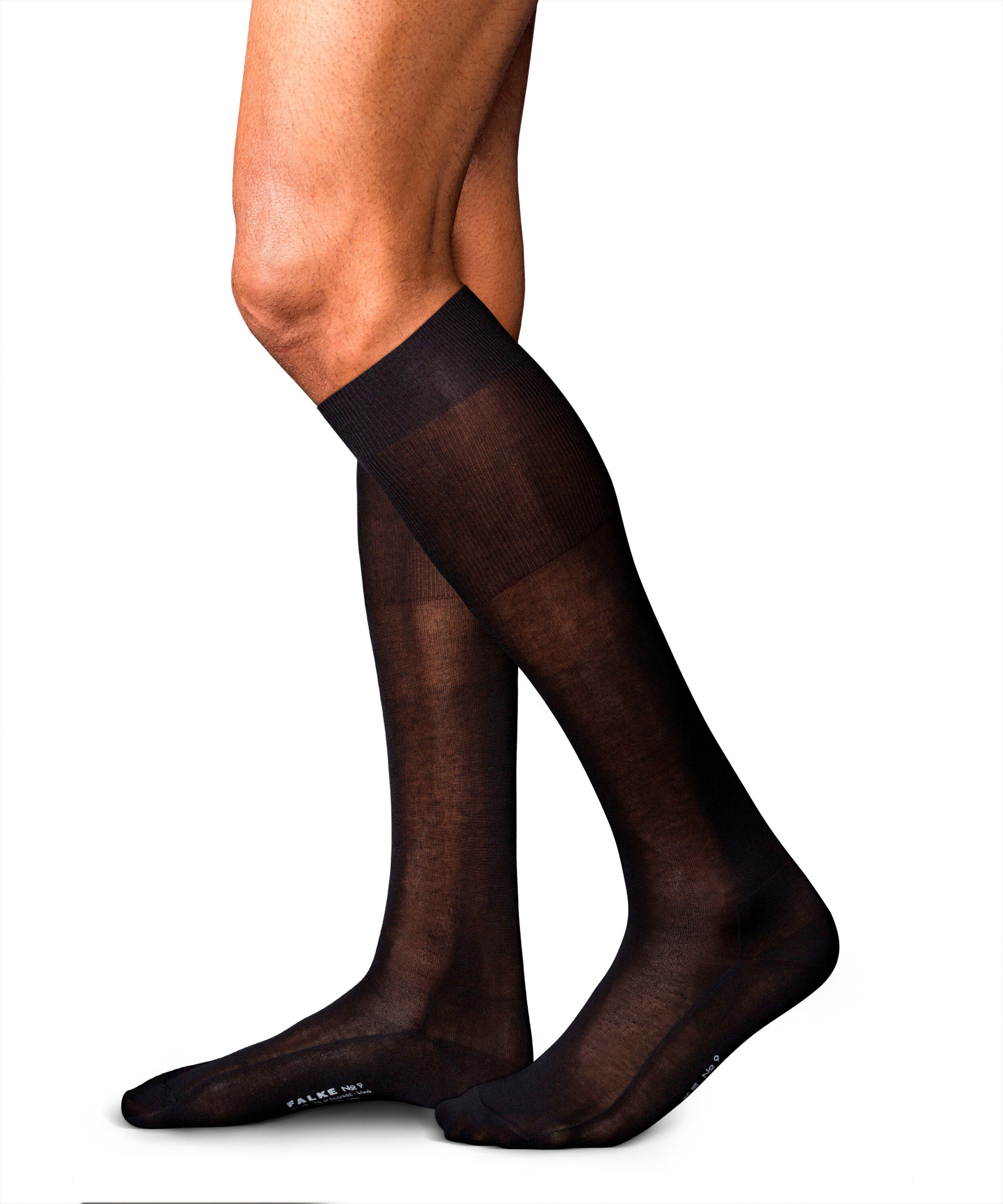 Falke No. 9 Pure Fil d´Écosse Men Knee-high socks - Men - black
