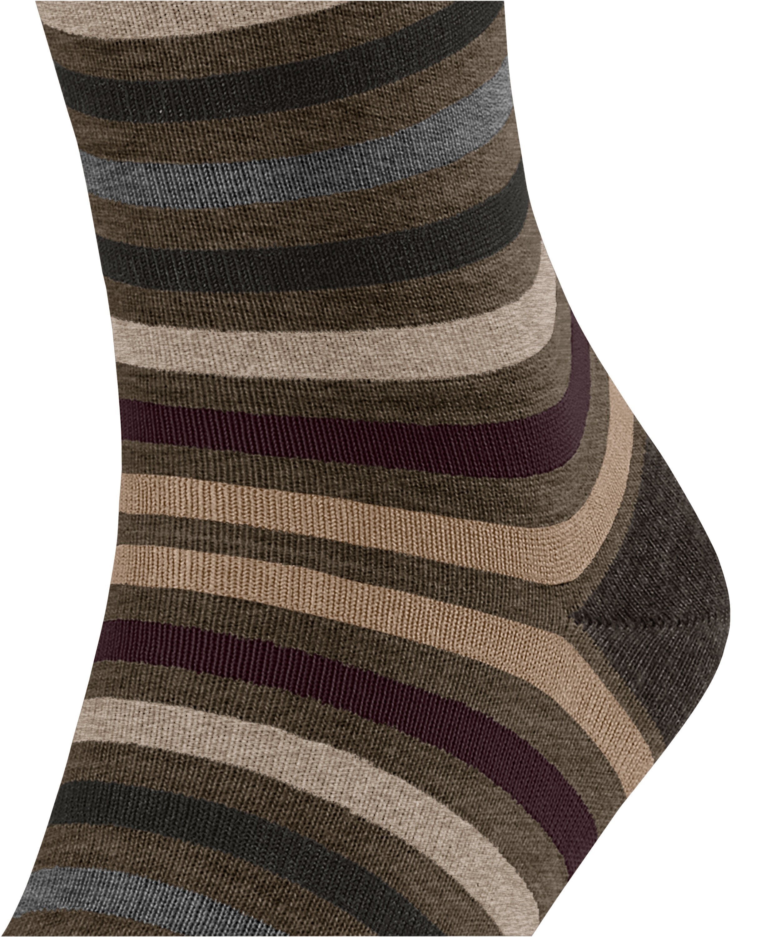 Falke Tinted Stripe Men Socks - Men - beech