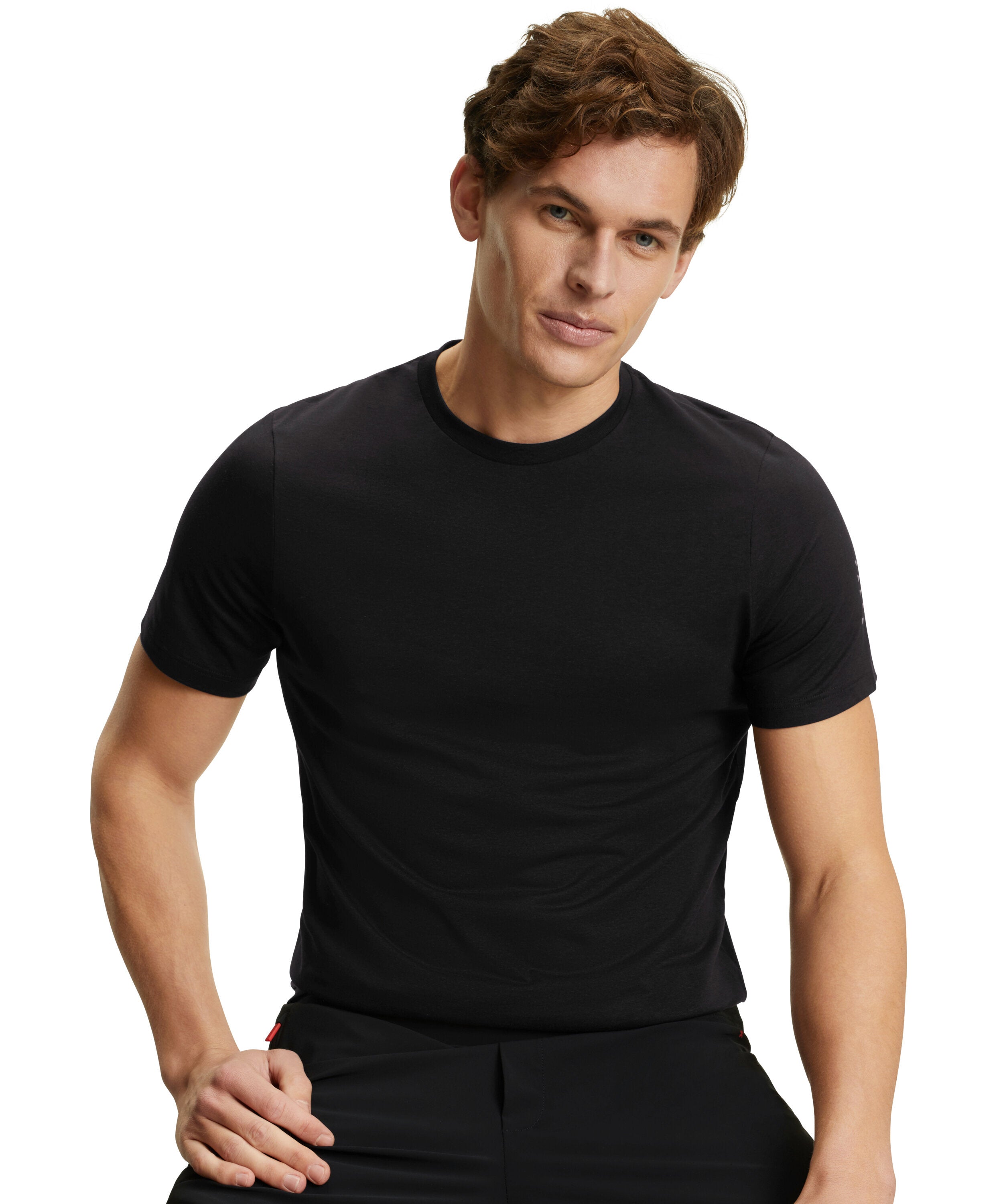 Falke Running Men Training T-Shirt Round-neck - Men - black