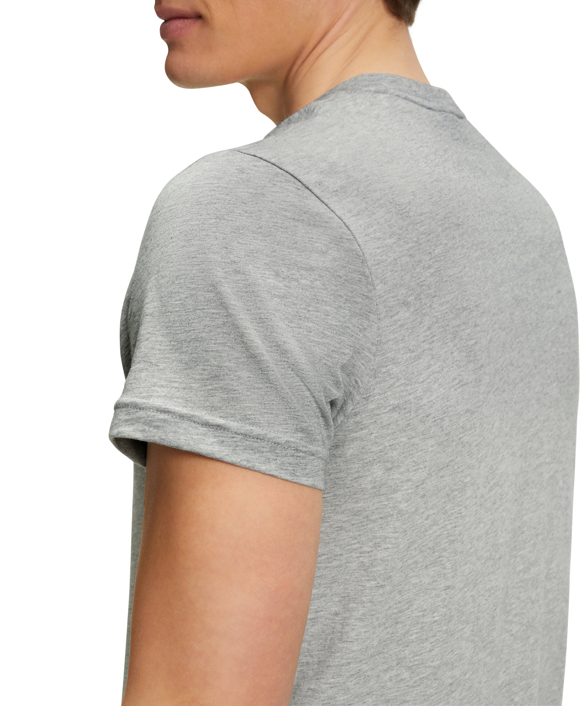 Falke Men T-Shirt V-neck - Men - light grey