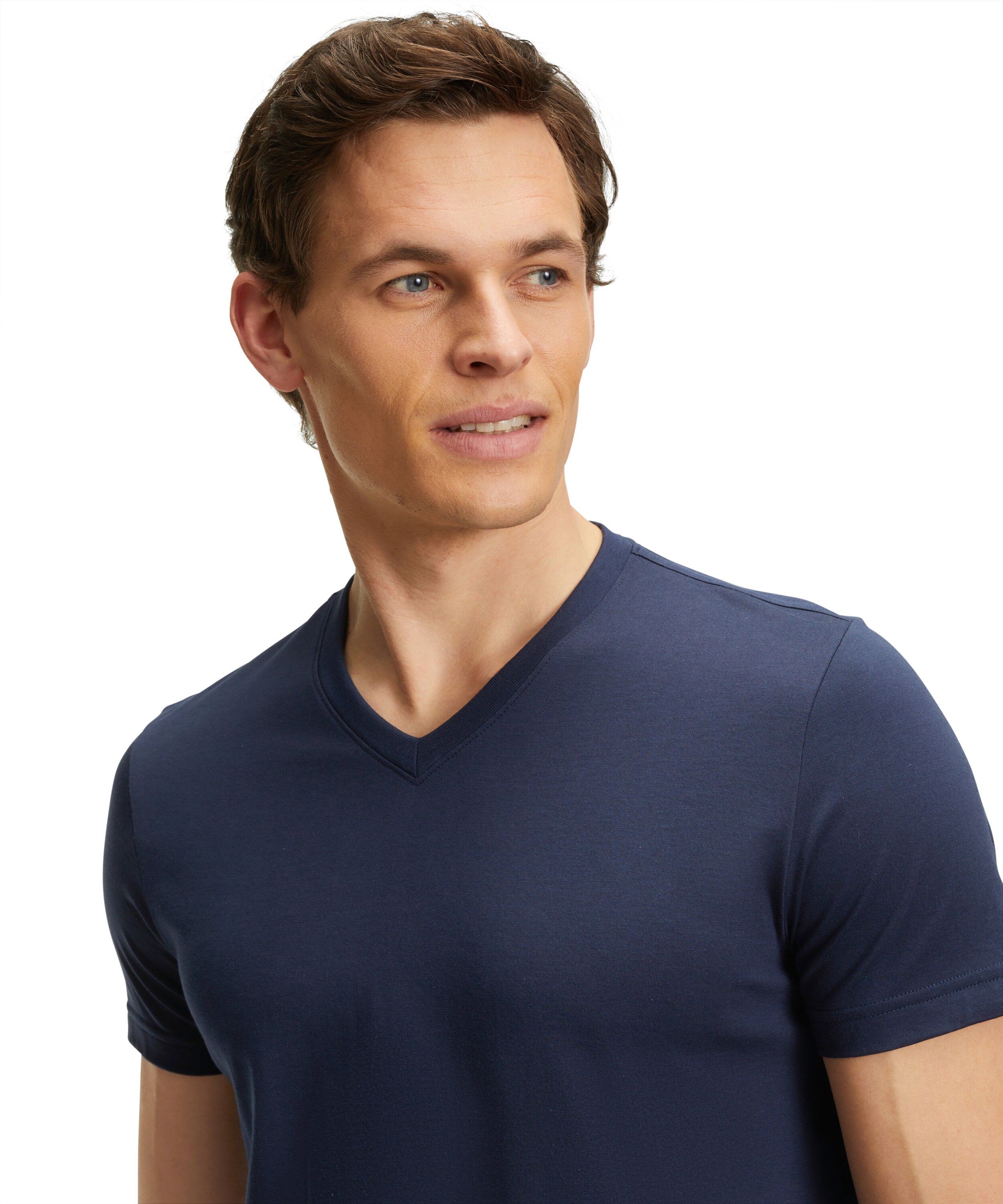 Falke Men T-Shirt V-neck - Men - space blue