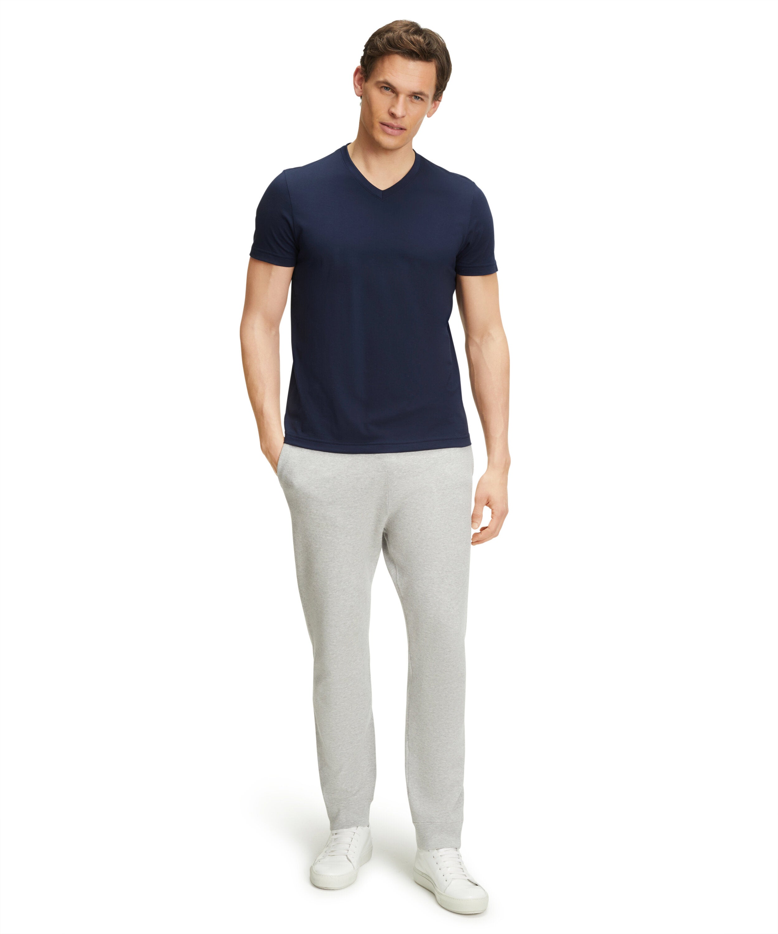 Falke Men T-Shirt V-neck - Men - space blue