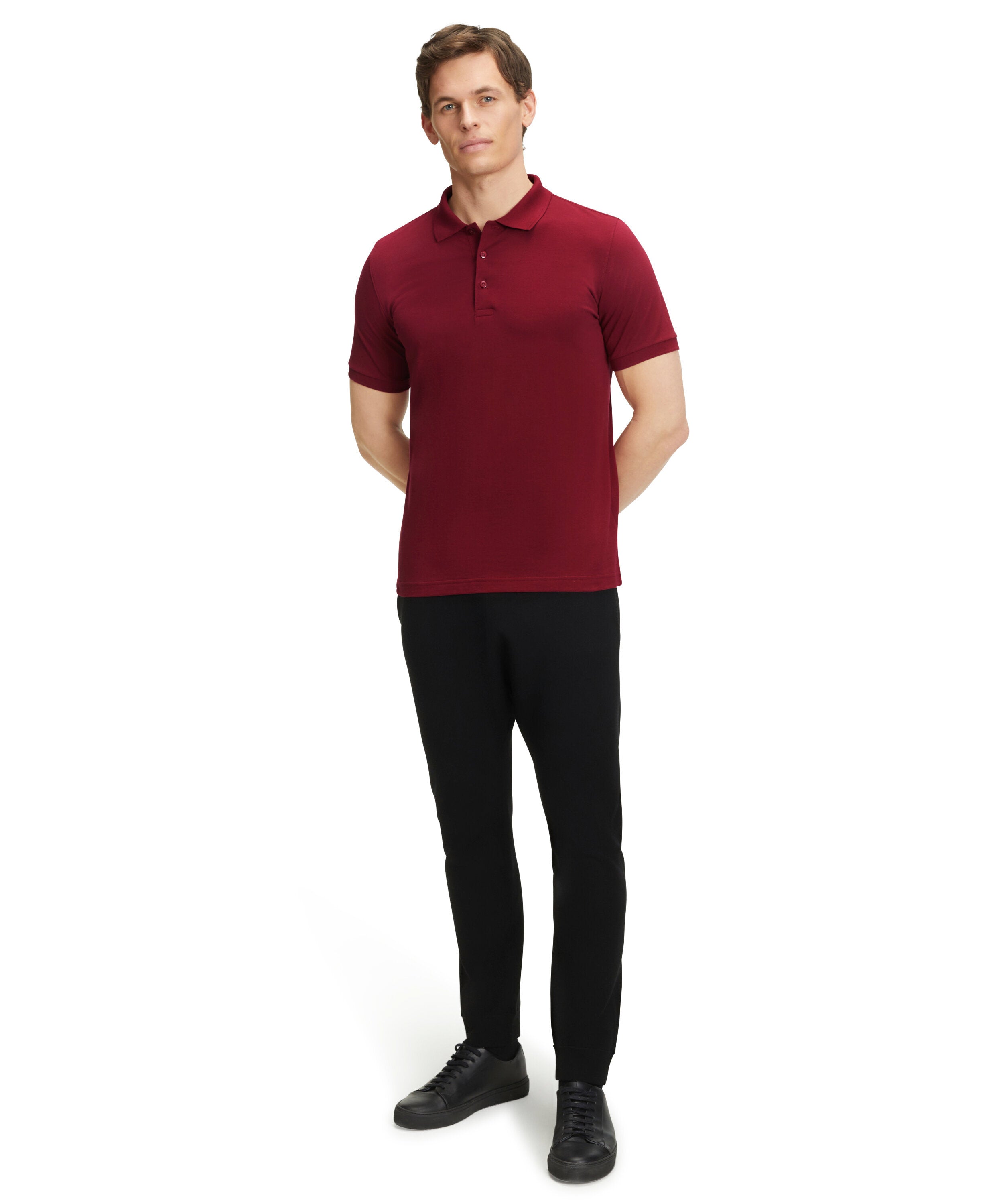 Falke Essential Polo Men Polo shirt - Men - wine