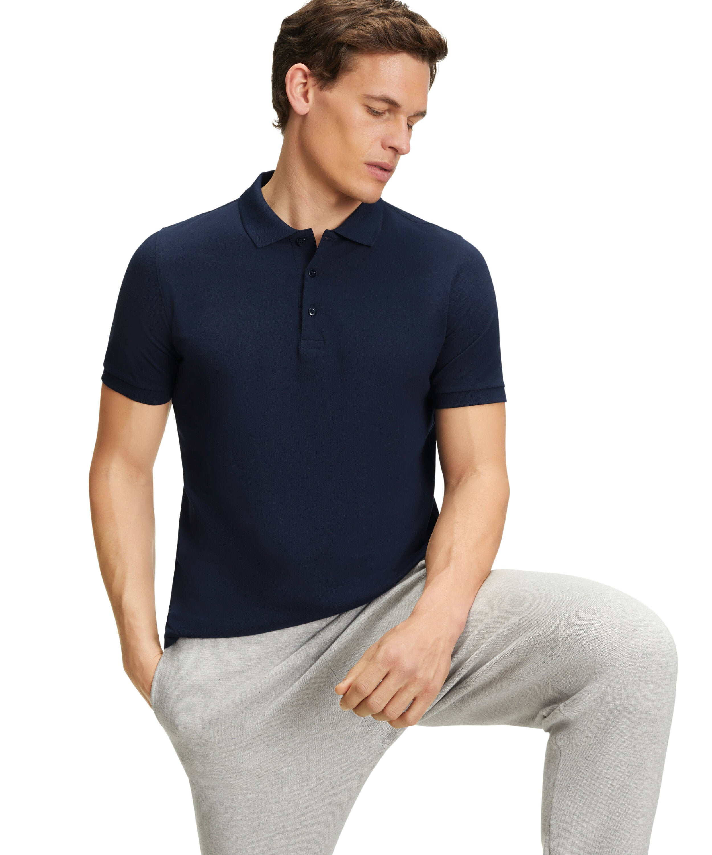 Falke Essential Polo Men Polo shirt - Men - space blue