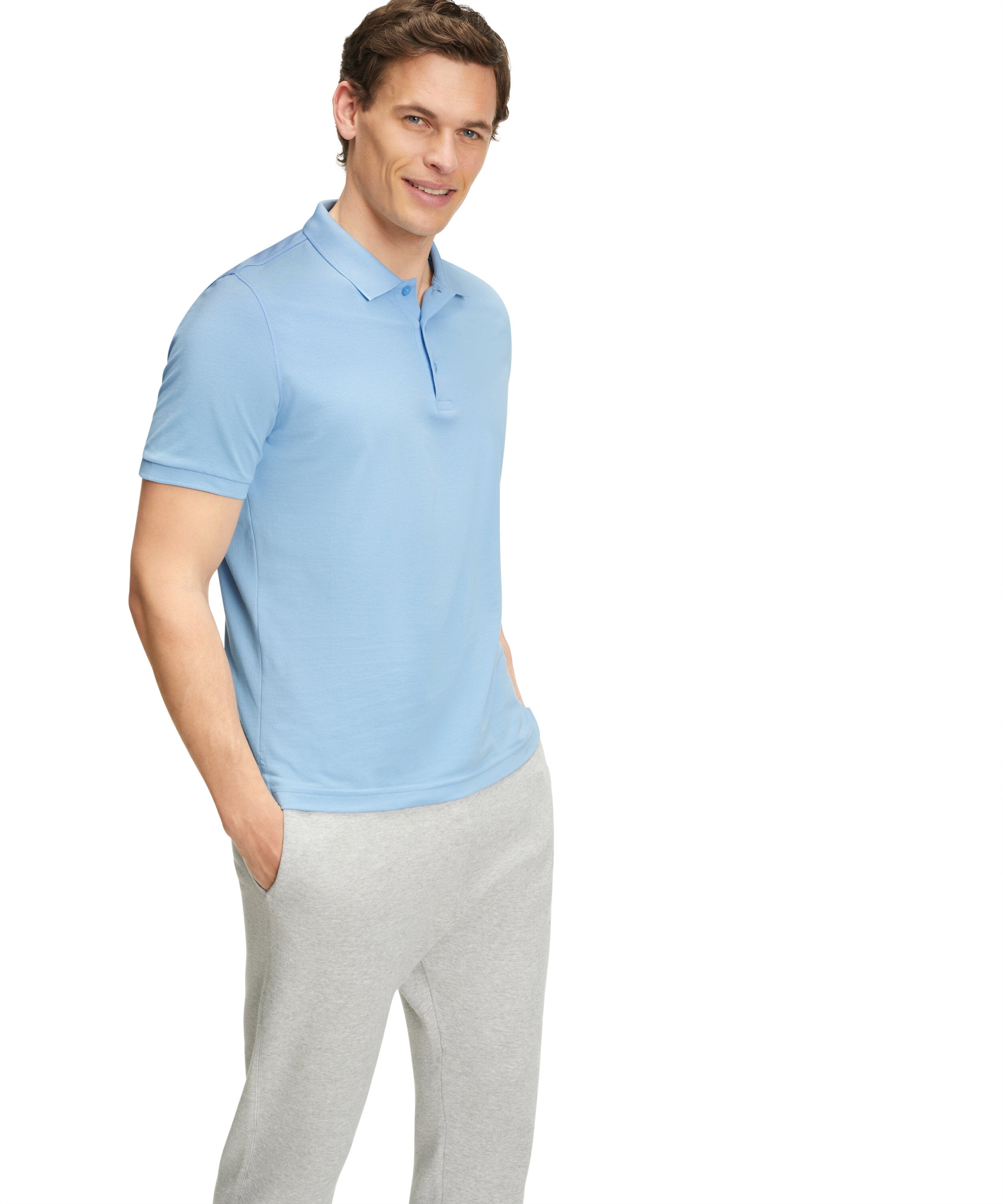Falke Essential Polo Men Polo shirt - Men - sky blue