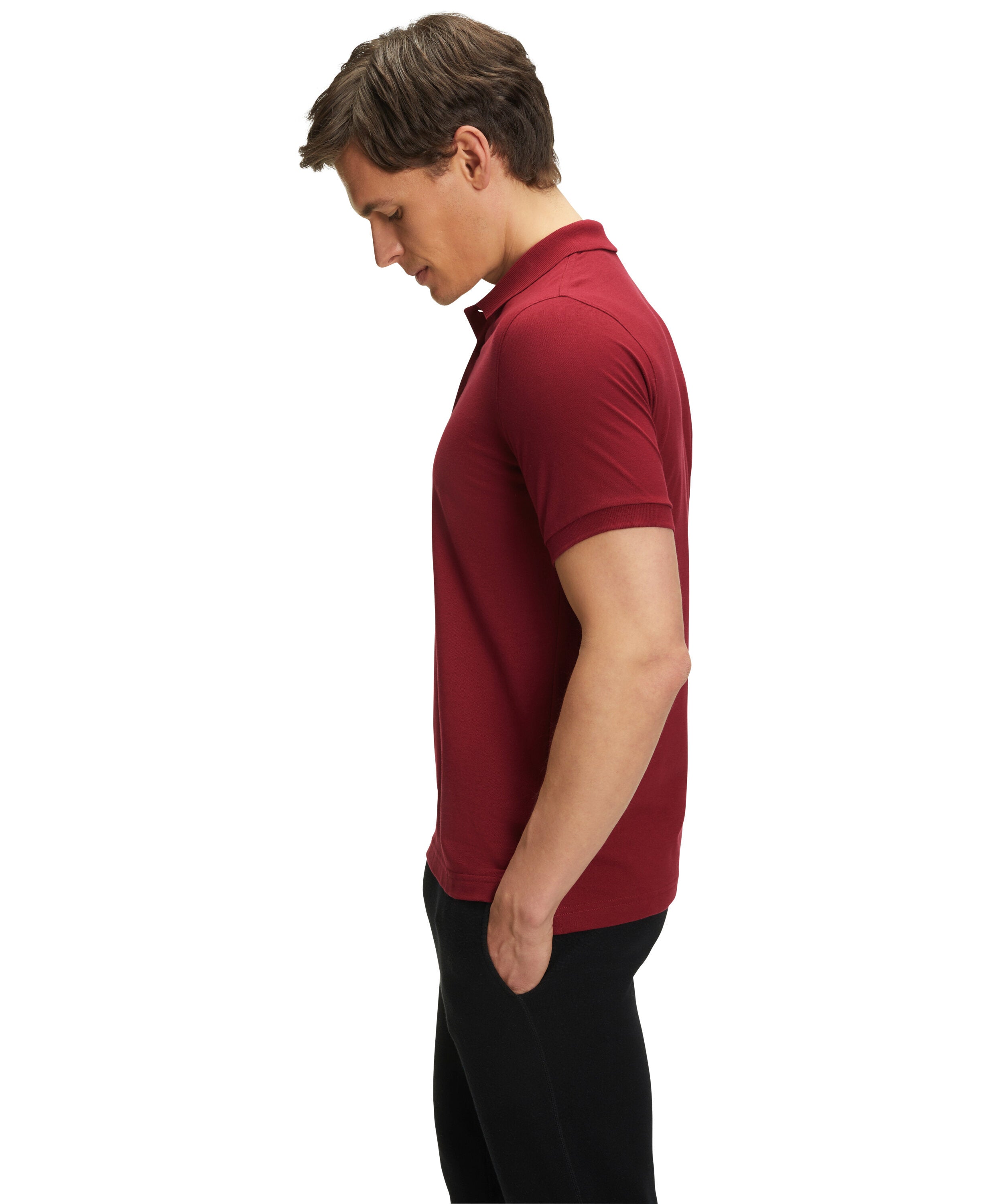 Falke Essential Polo Men Polo shirt - Men - wine