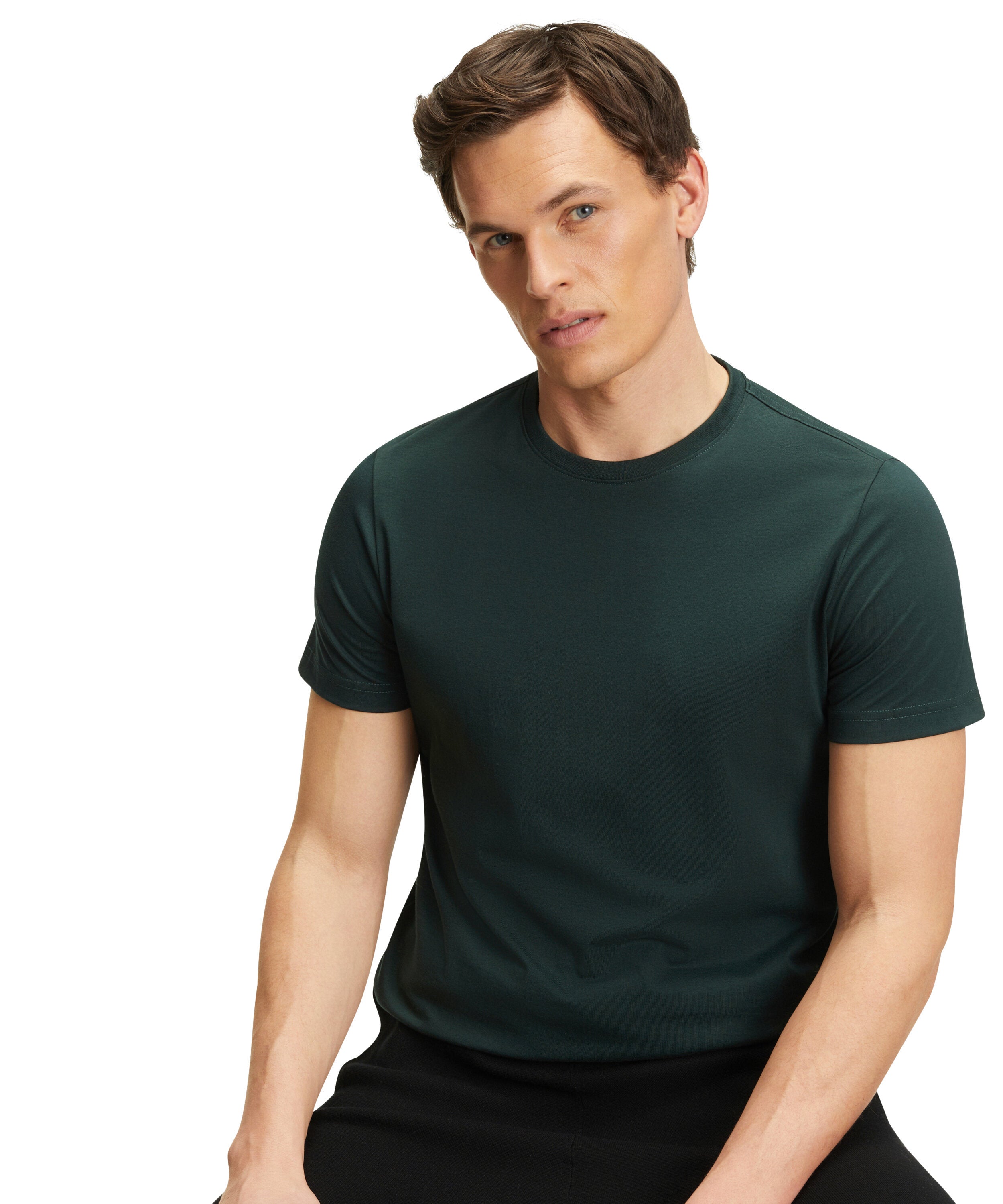 Falke Men T-Shirt Round-neck - Men - thyme