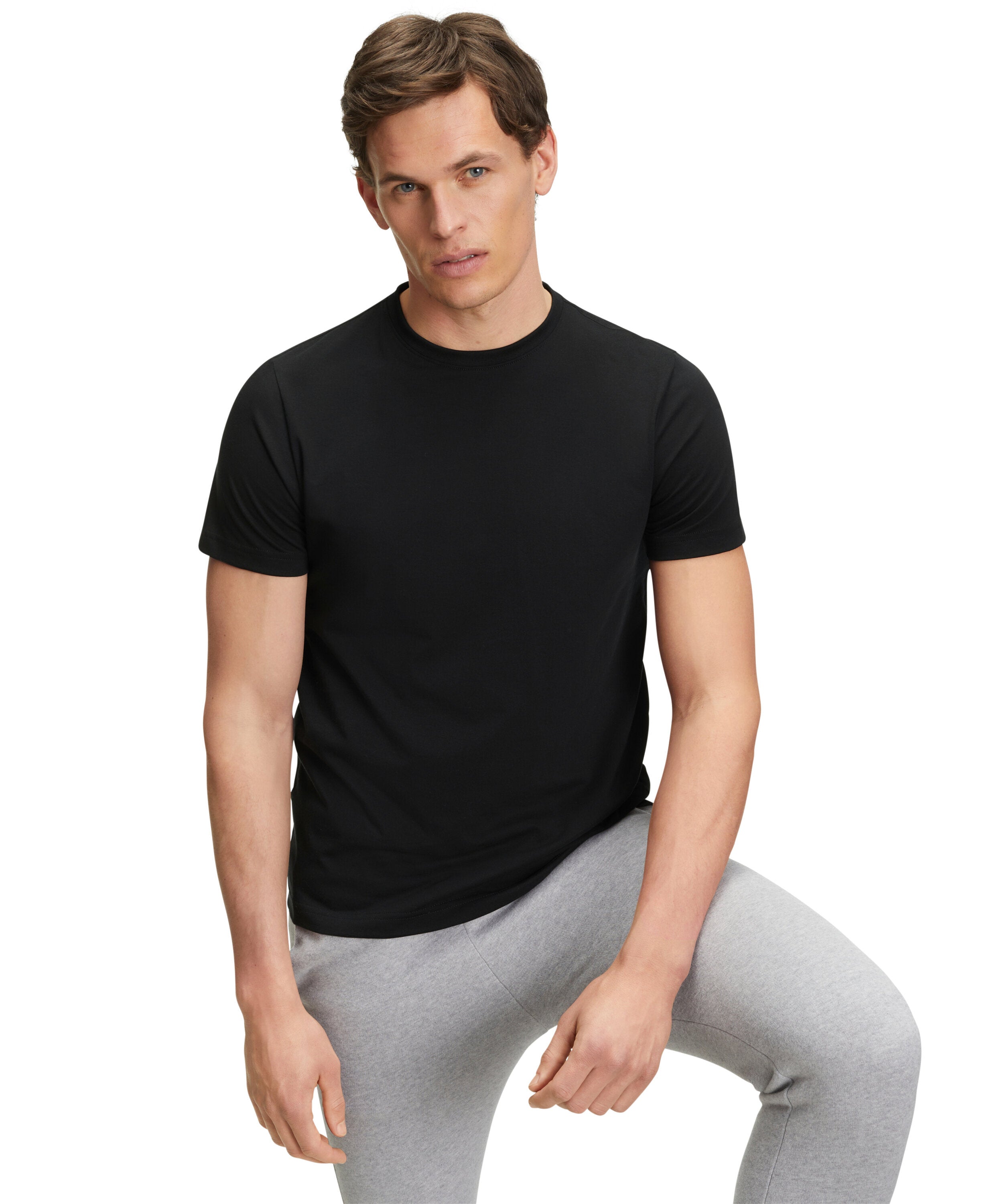 Falke Men T-Shirt Round-neck - Men - black