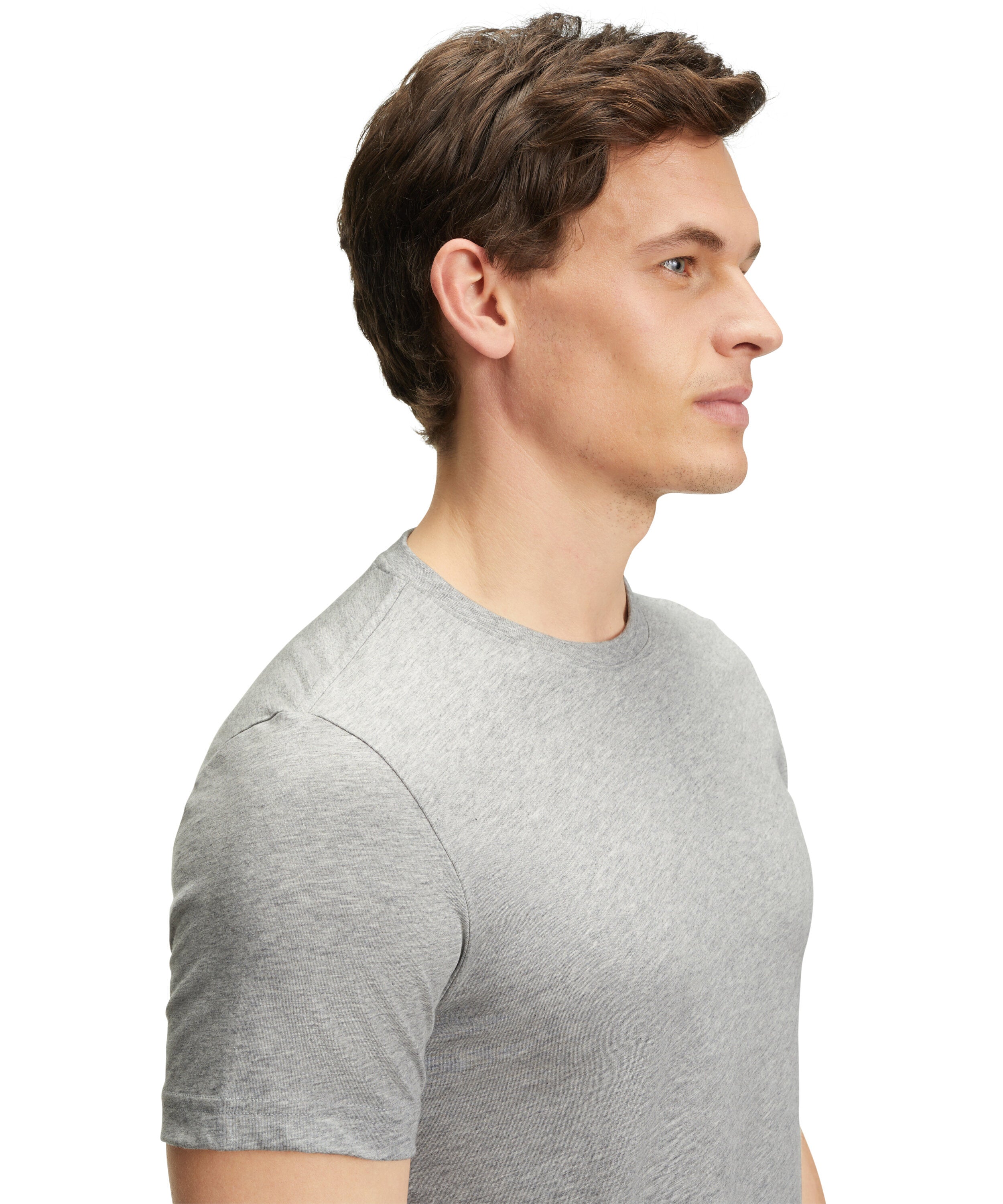 Falke Men T-Shirt Round-neck - Men - light grey
