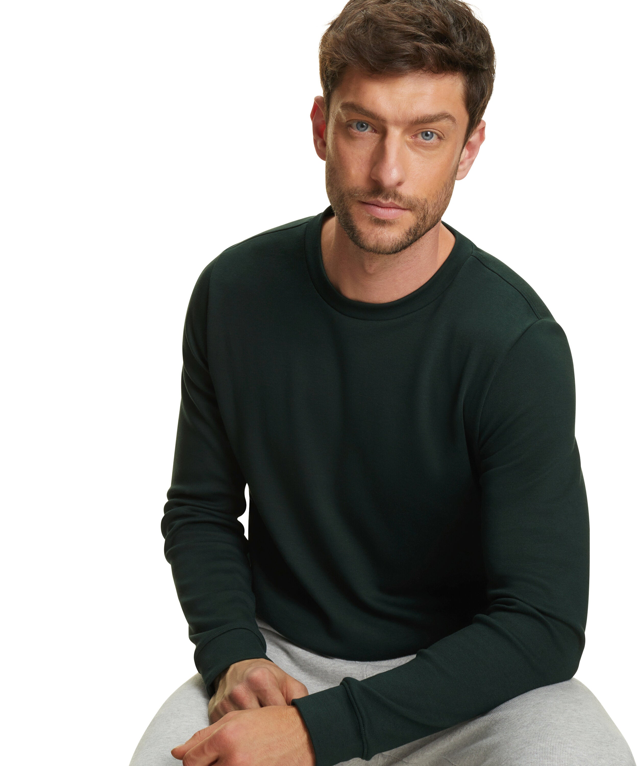 Falke Men Long-sleeve shirt Round-neck - Men - thyme