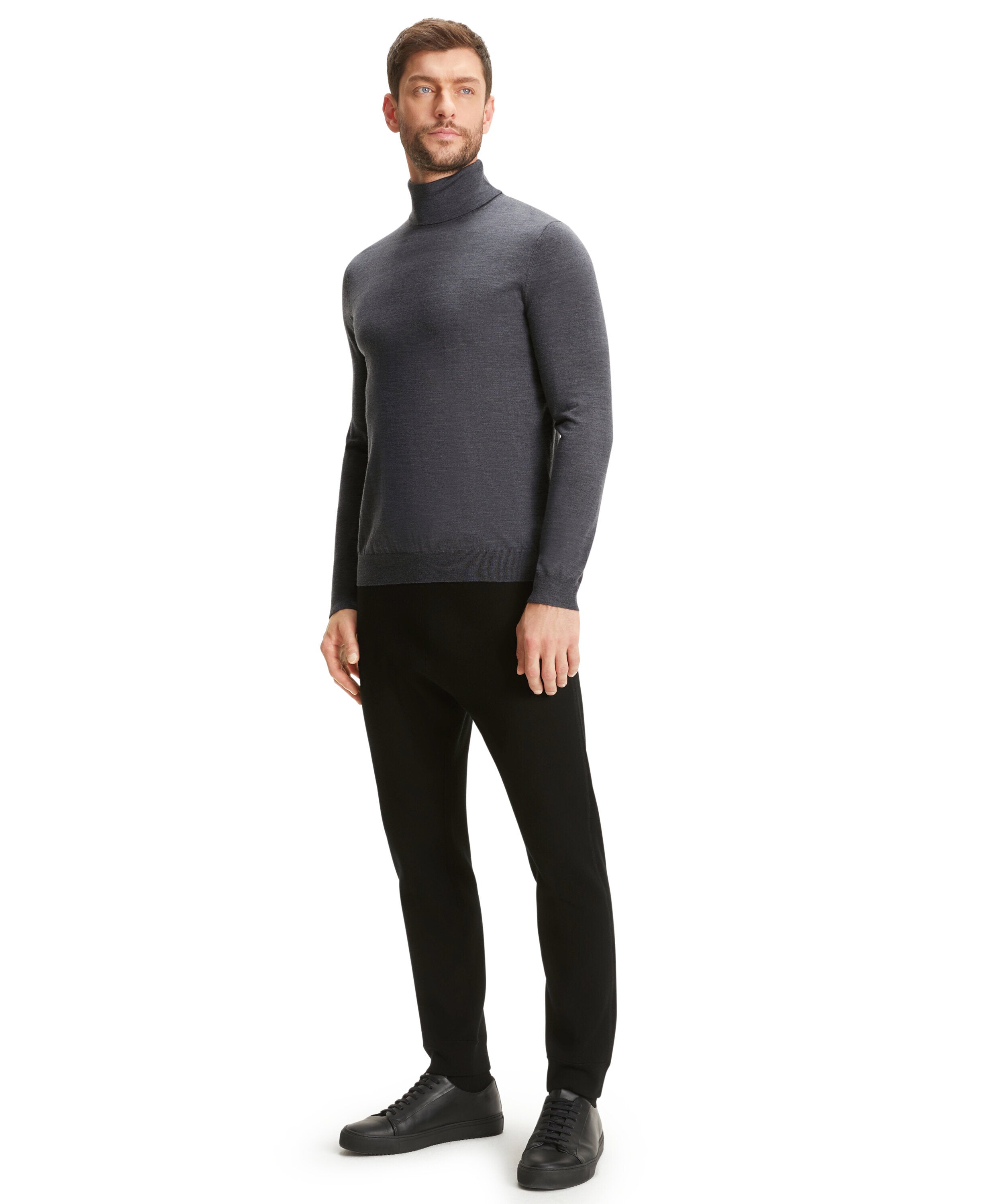 Falke Men Pullover Round-neck - Men - dark grey