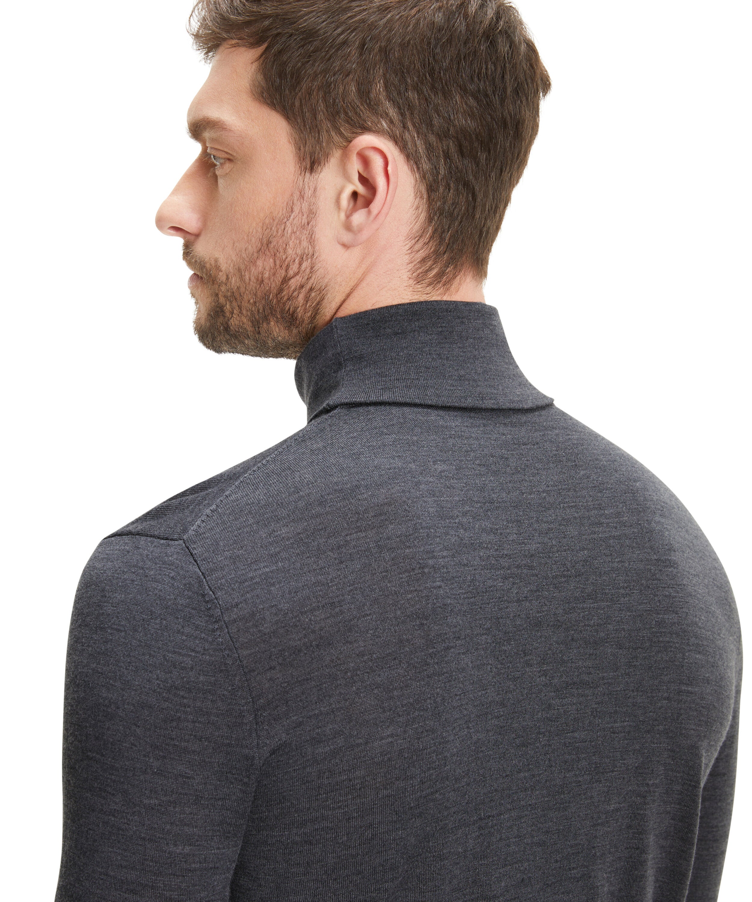 Falke Men Pullover Round-neck - Men - dark grey