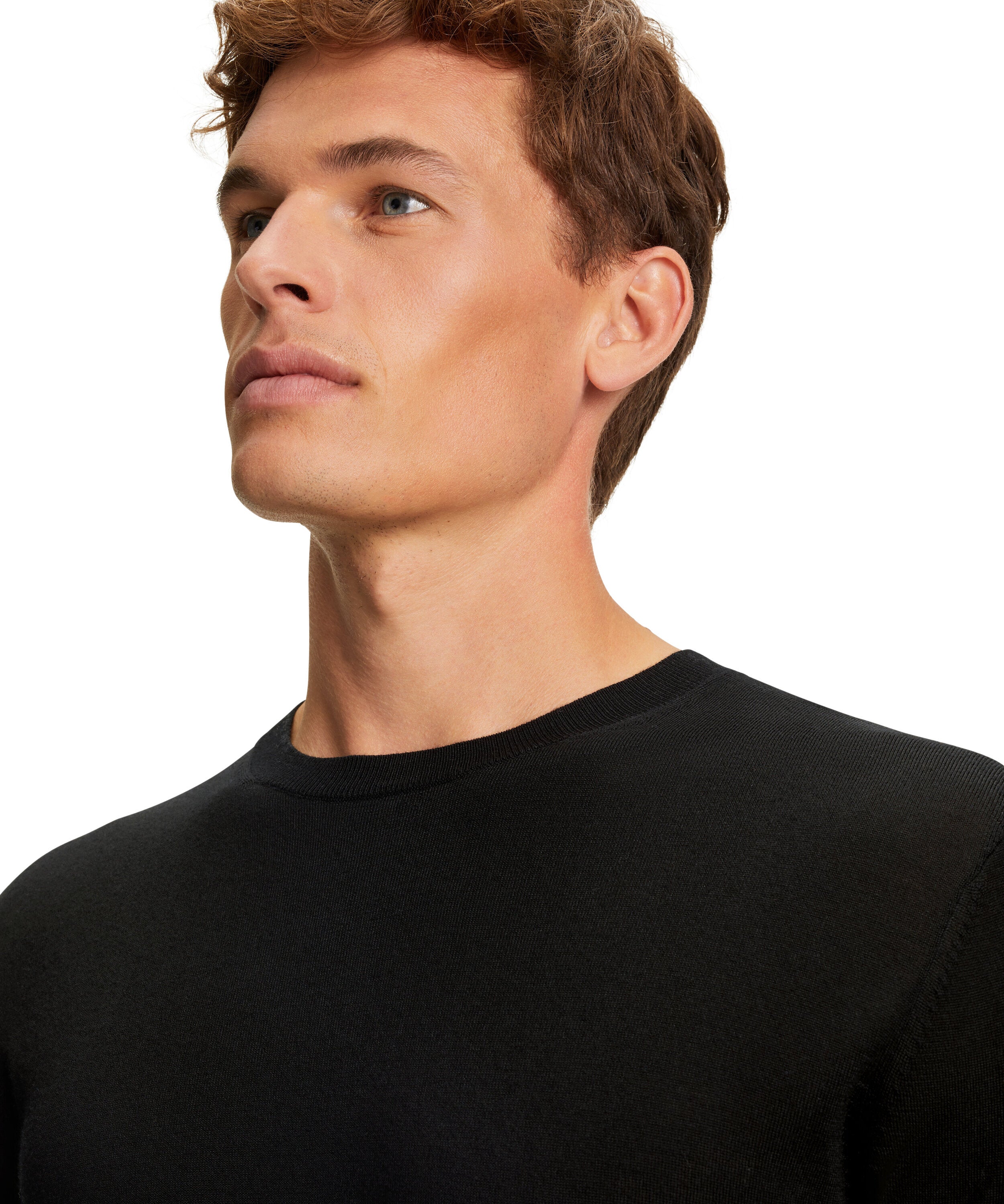 Falke Men Pullover Round-neck - Men - black