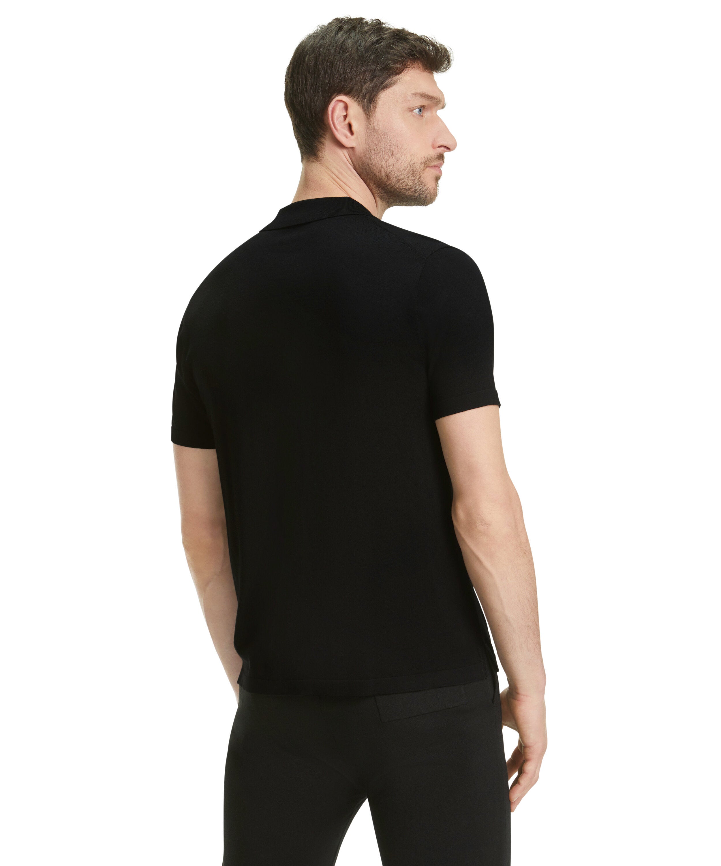 Falke Premium Knit Polo Men Polo shirt - Men - black