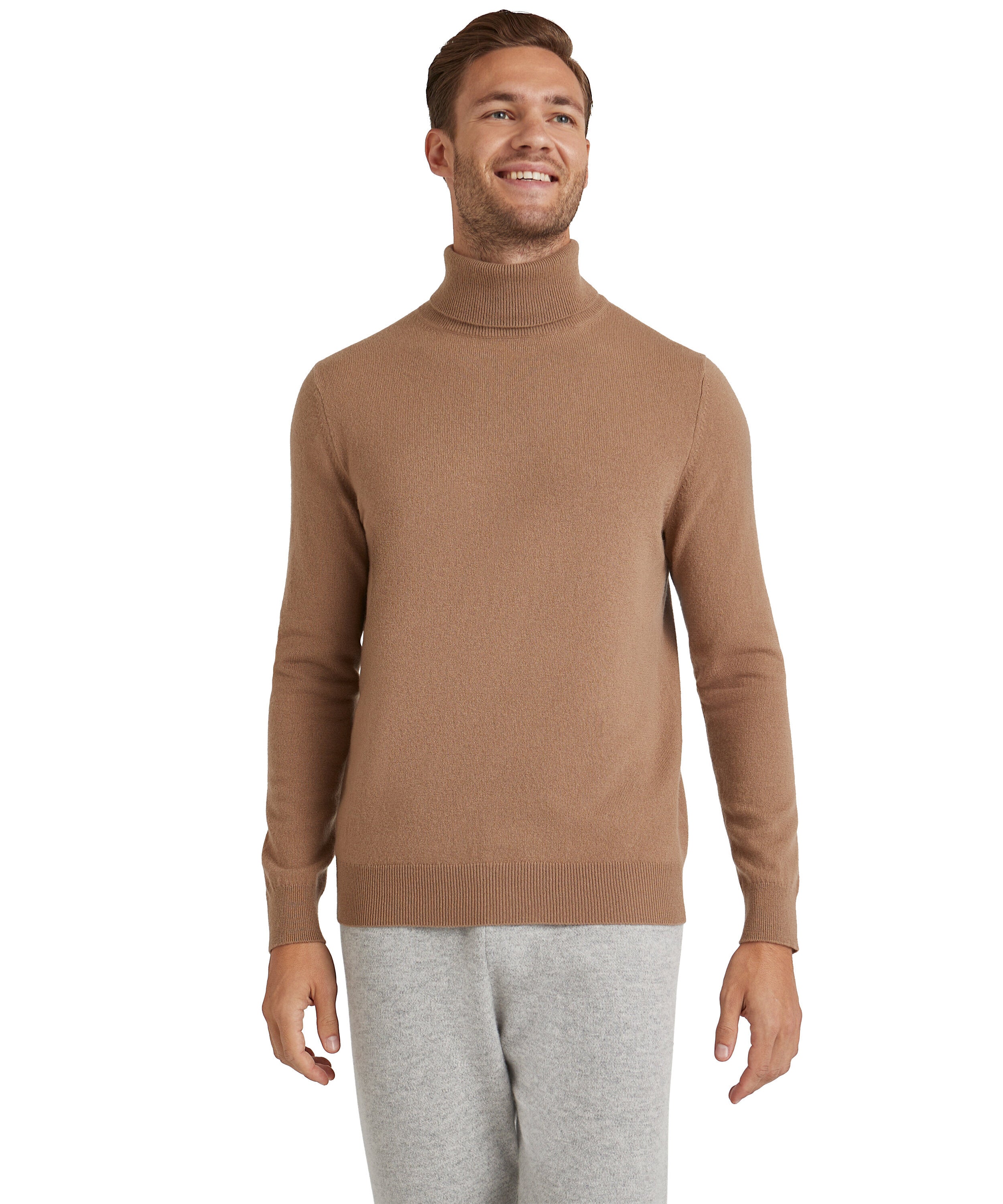 Falke Men Pullover Round-neck - Men - camel