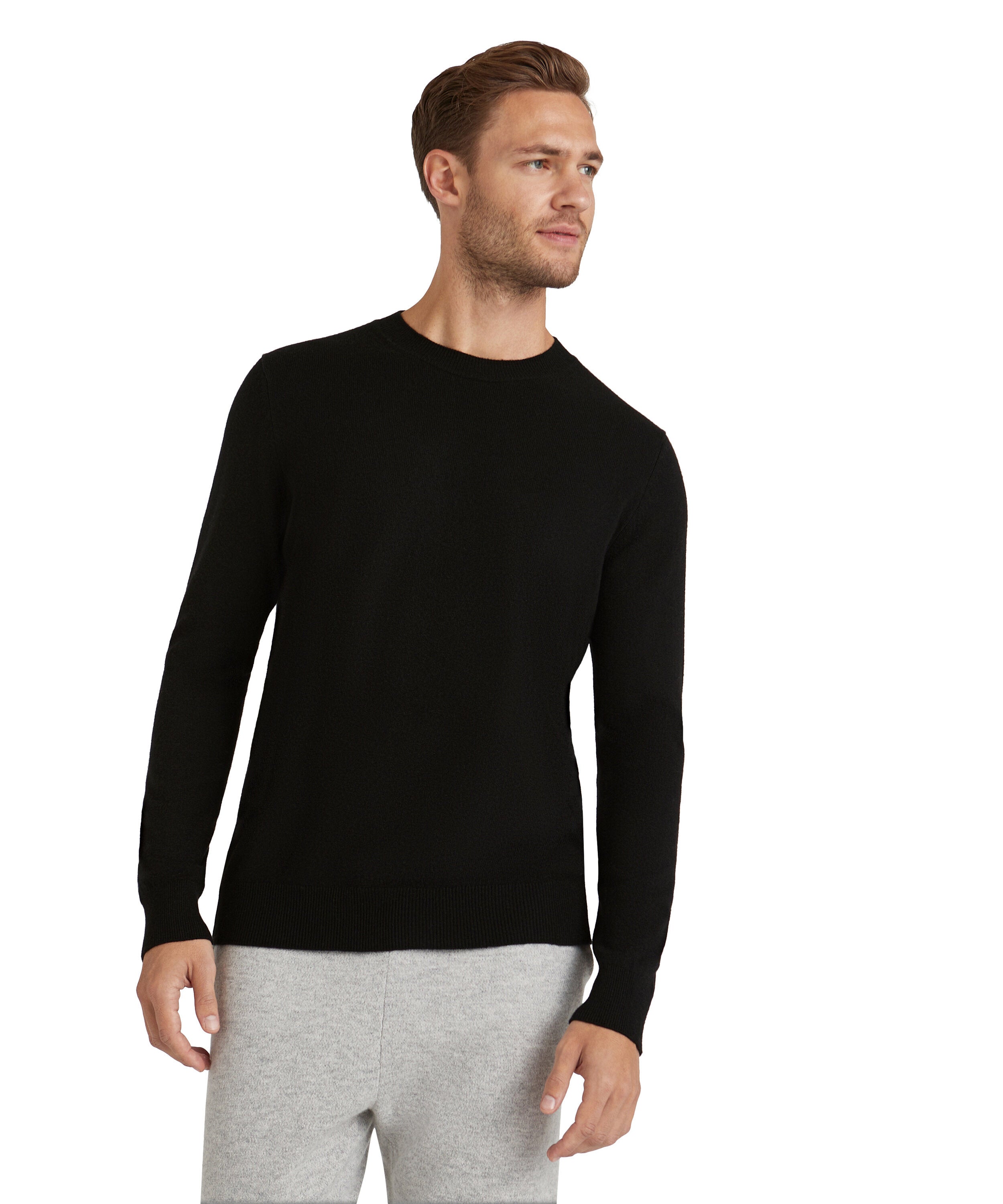 Falke Men Pullover Round-neck - Men - black
