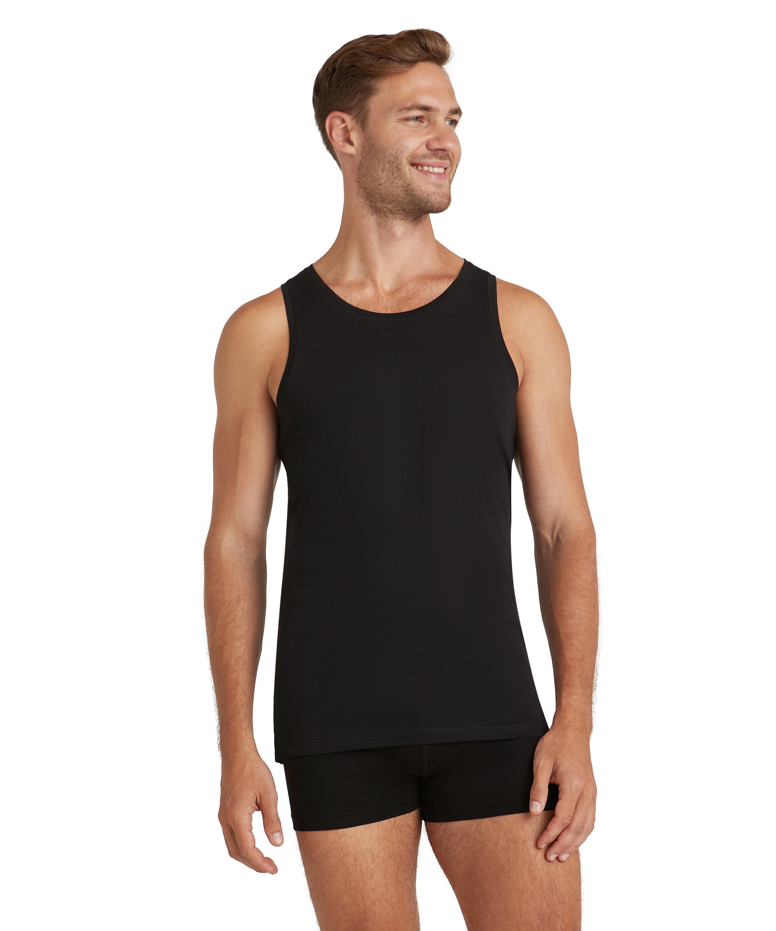 Falke Men Top Round-neck Daily Natural - Men - black