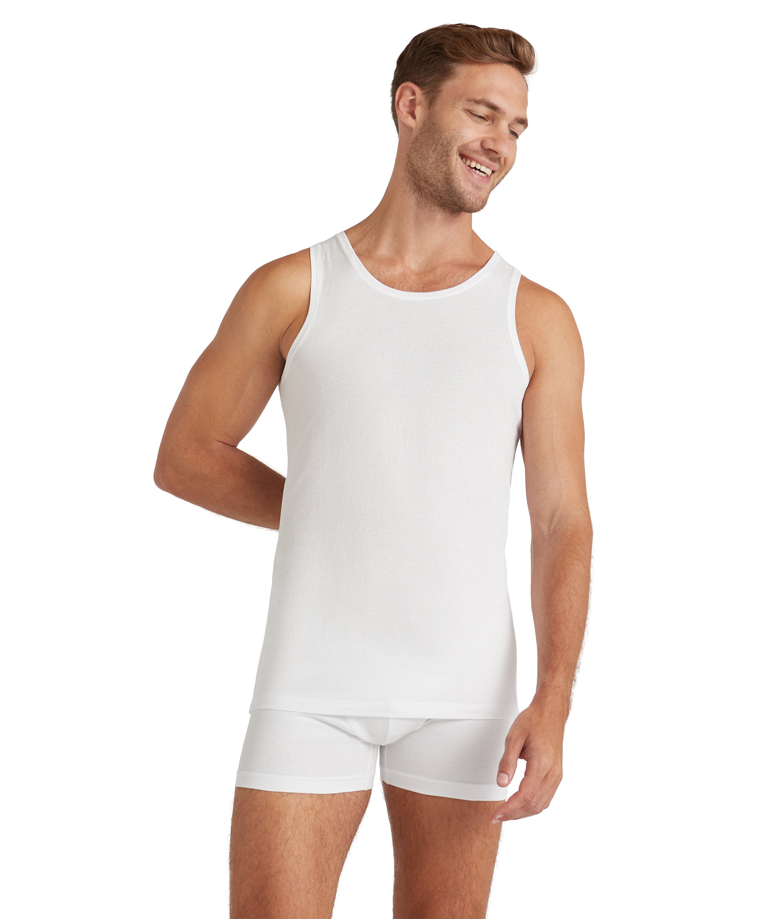 Falke Men Top Round-neck Daily Natural - Men - white