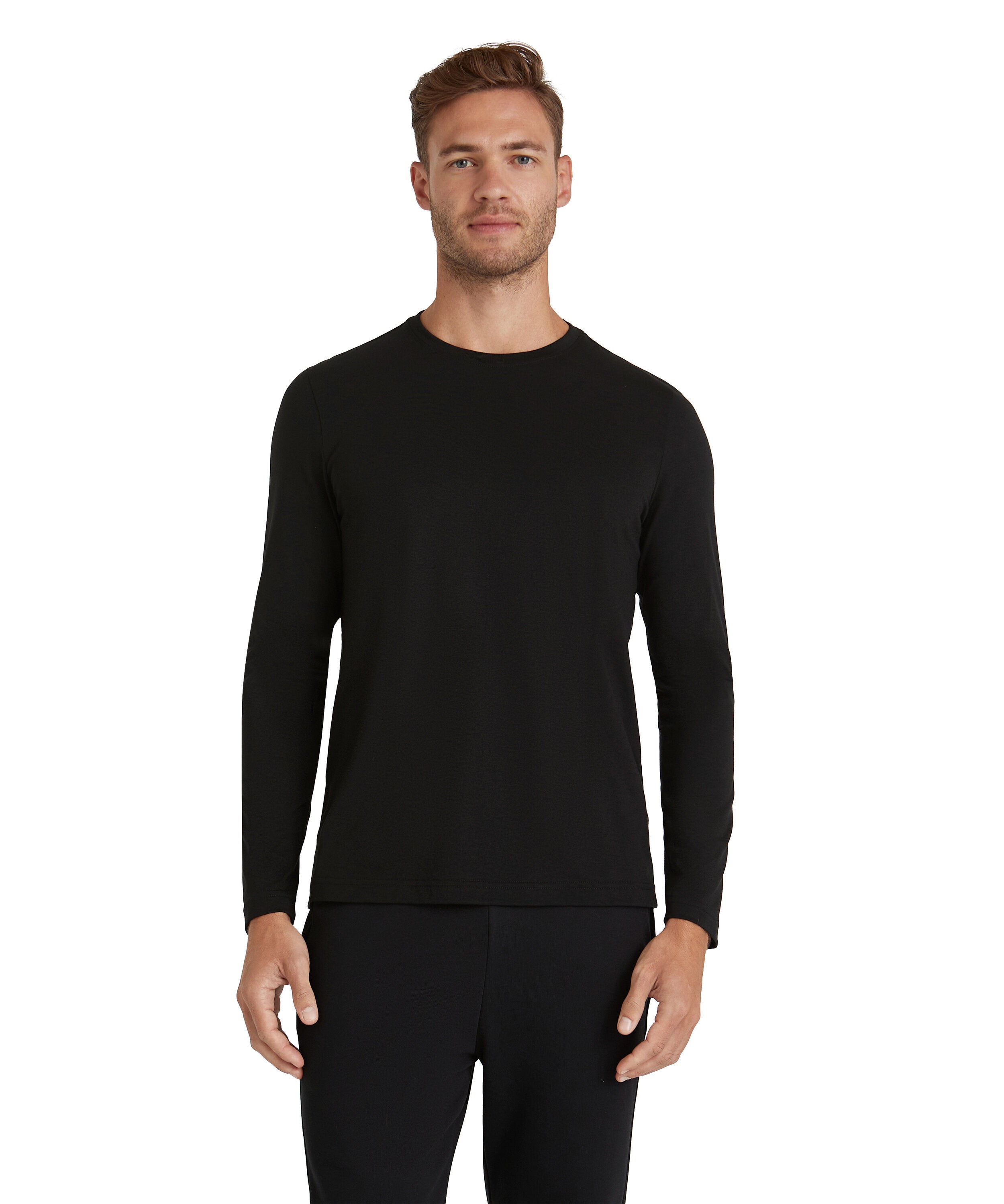 Falke Men Long-sleeve shirt Round-neck - Men - black