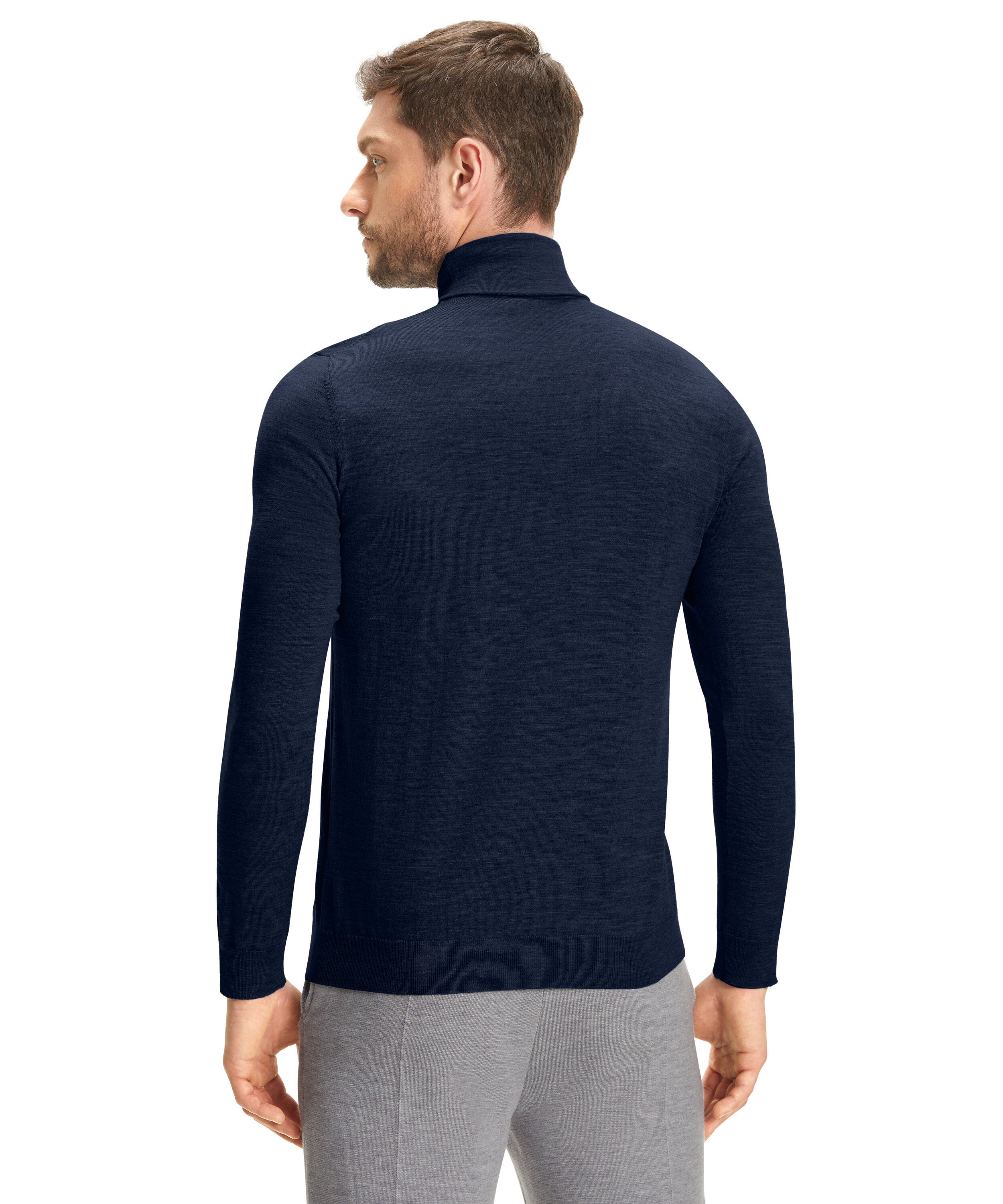 Falke Men Pullover Round-neck - Men - space blue