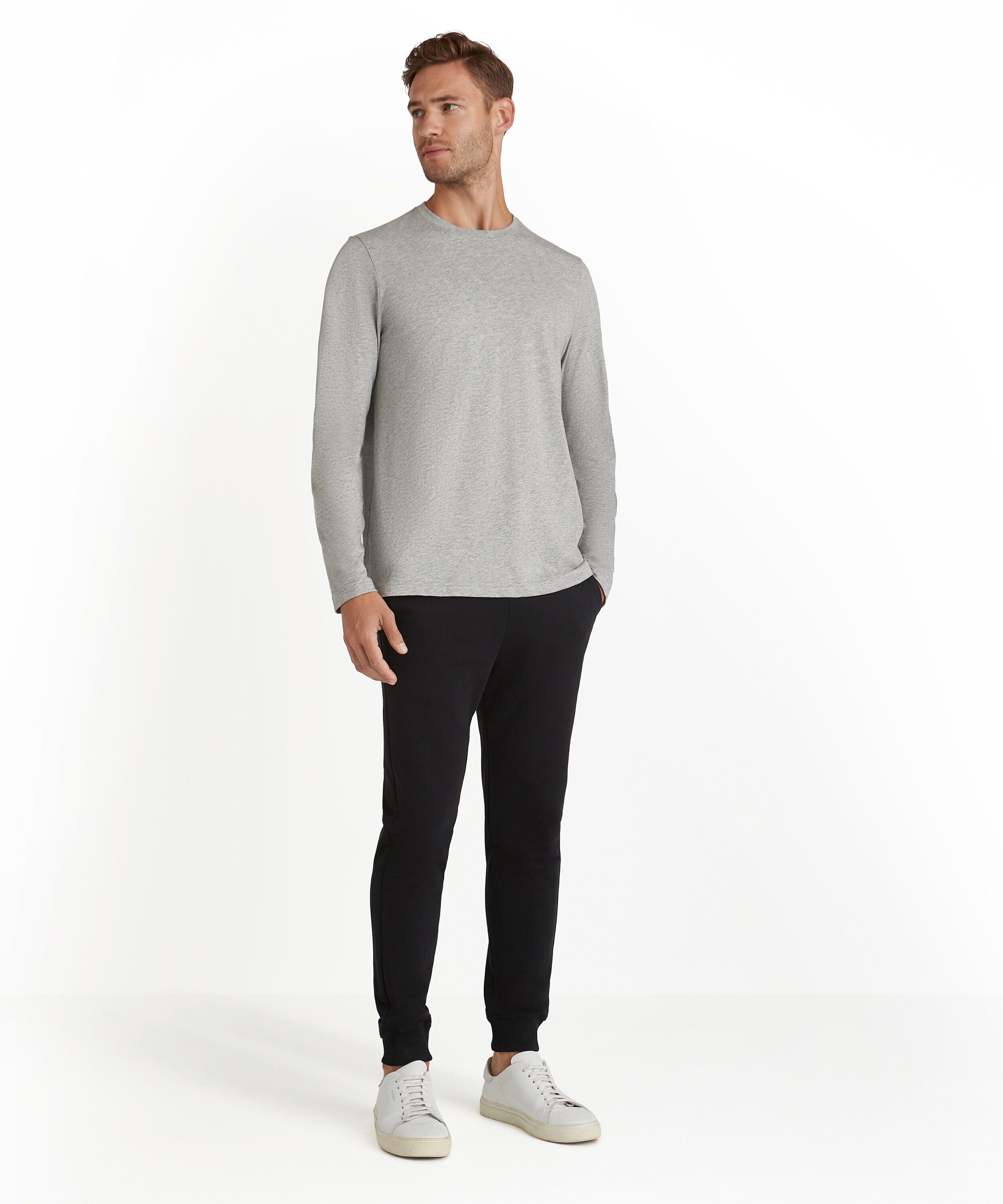 Falke Men Long-sleeve shirt Round-neck - Men - light grey