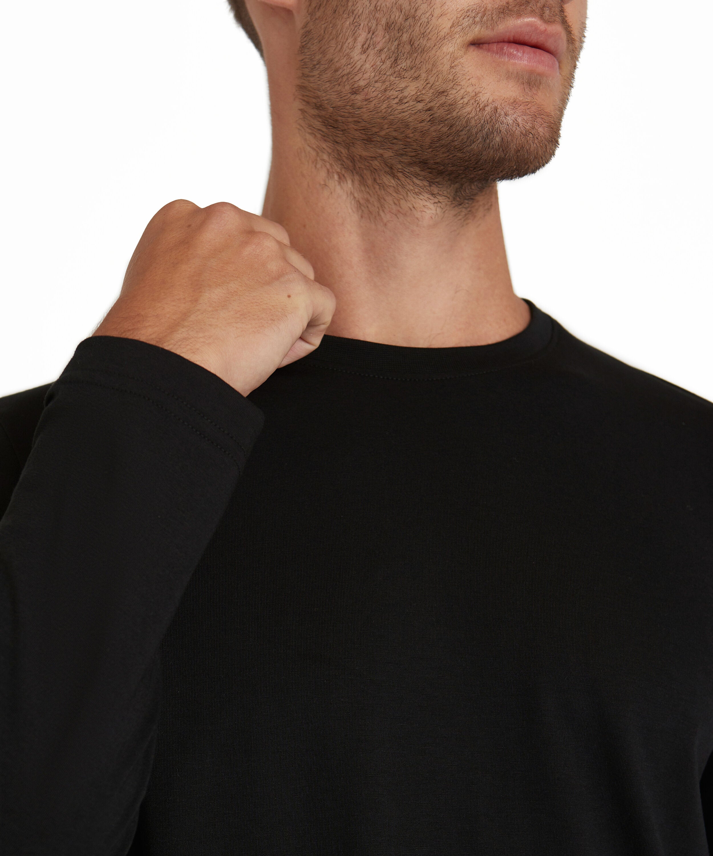 Falke Men Long-sleeve shirt Round-neck - Men - black