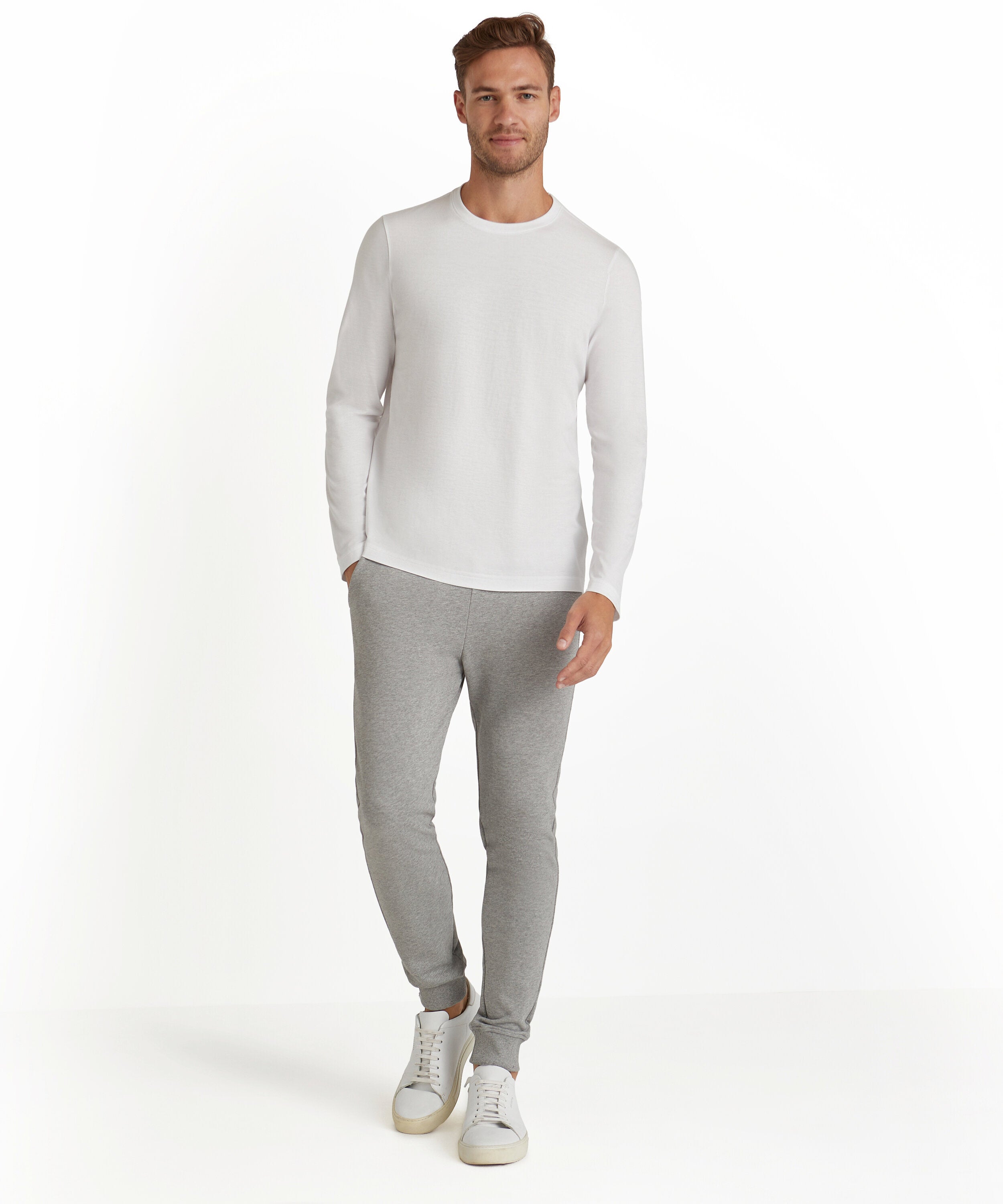 Falke Men Long-sleeve shirt Round-neck - Men - white