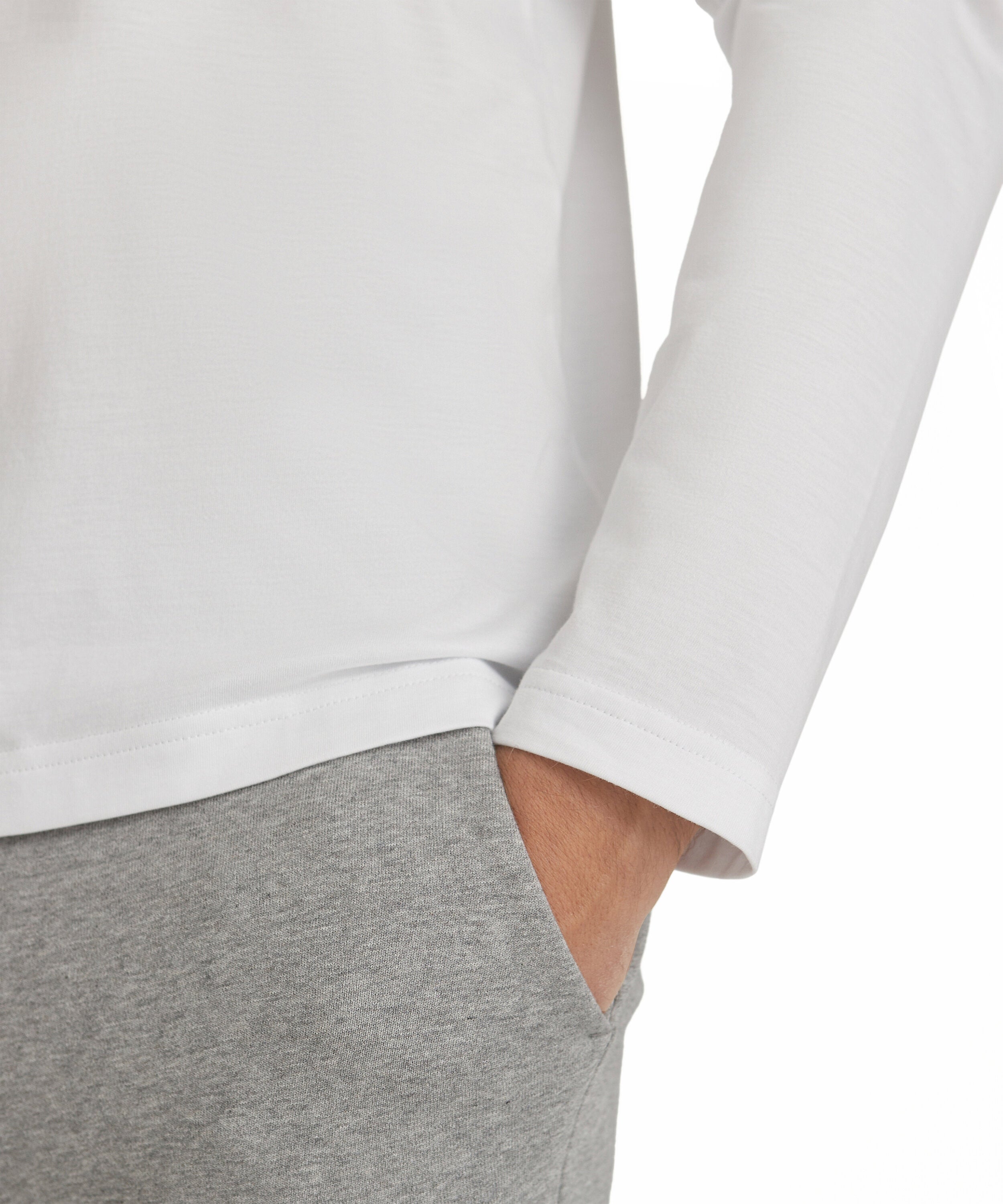 Falke Men Long-sleeve shirt Round-neck - Men - white