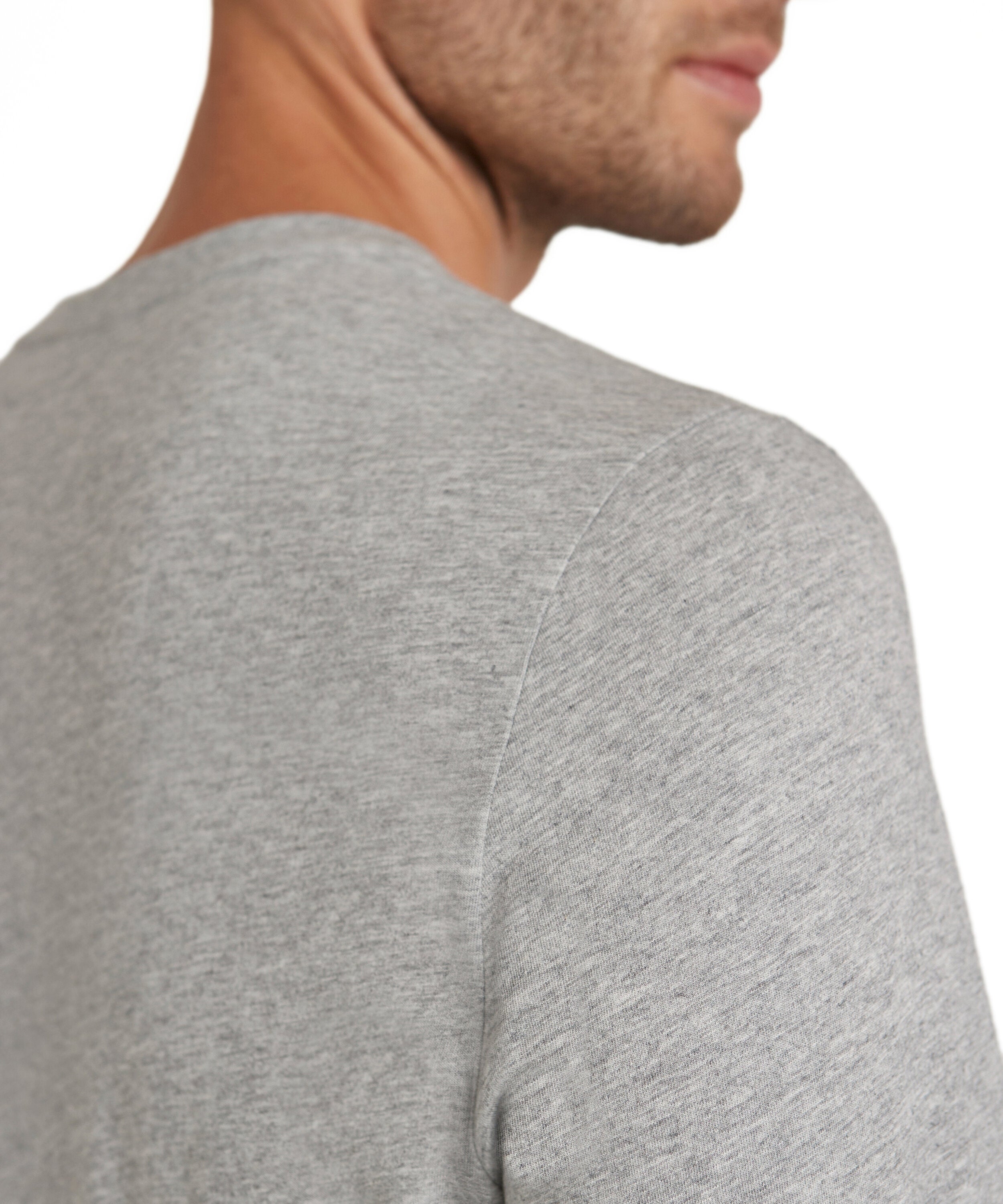 Falke Men Long-sleeve shirt Round-neck - Men - light grey
