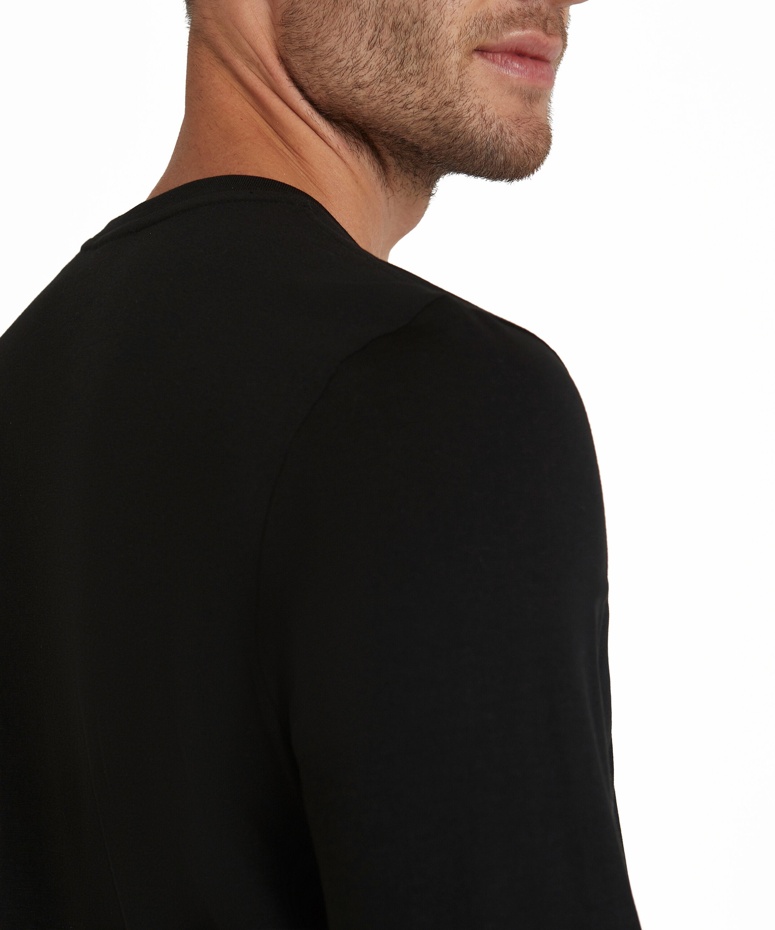Falke Men Long-sleeve shirt Round-neck - Men - black