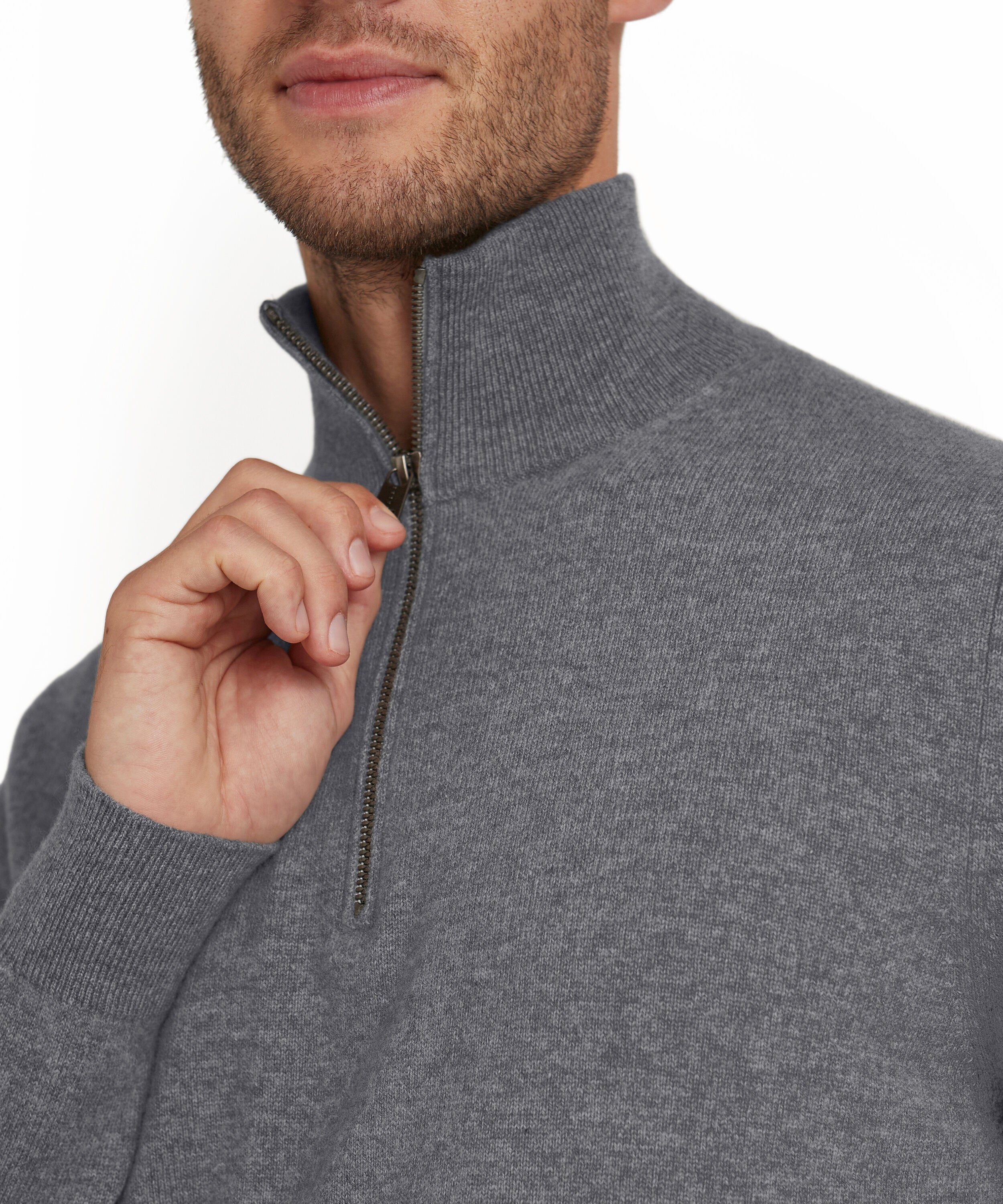 Falke Men Pullover Round-neck - Men - dark grey -heather