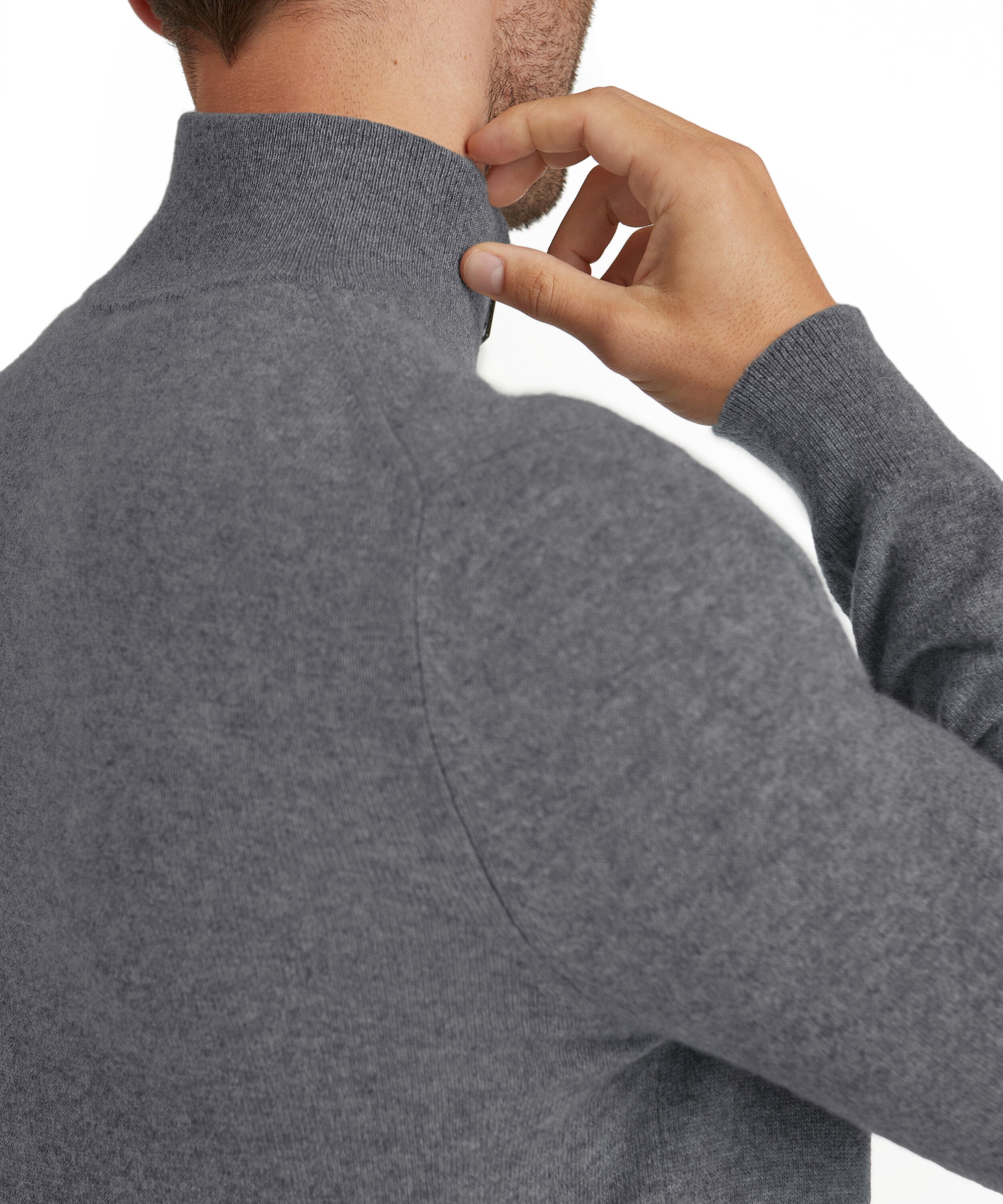 Falke Men Pullover Round-neck - Men - dark grey -heather