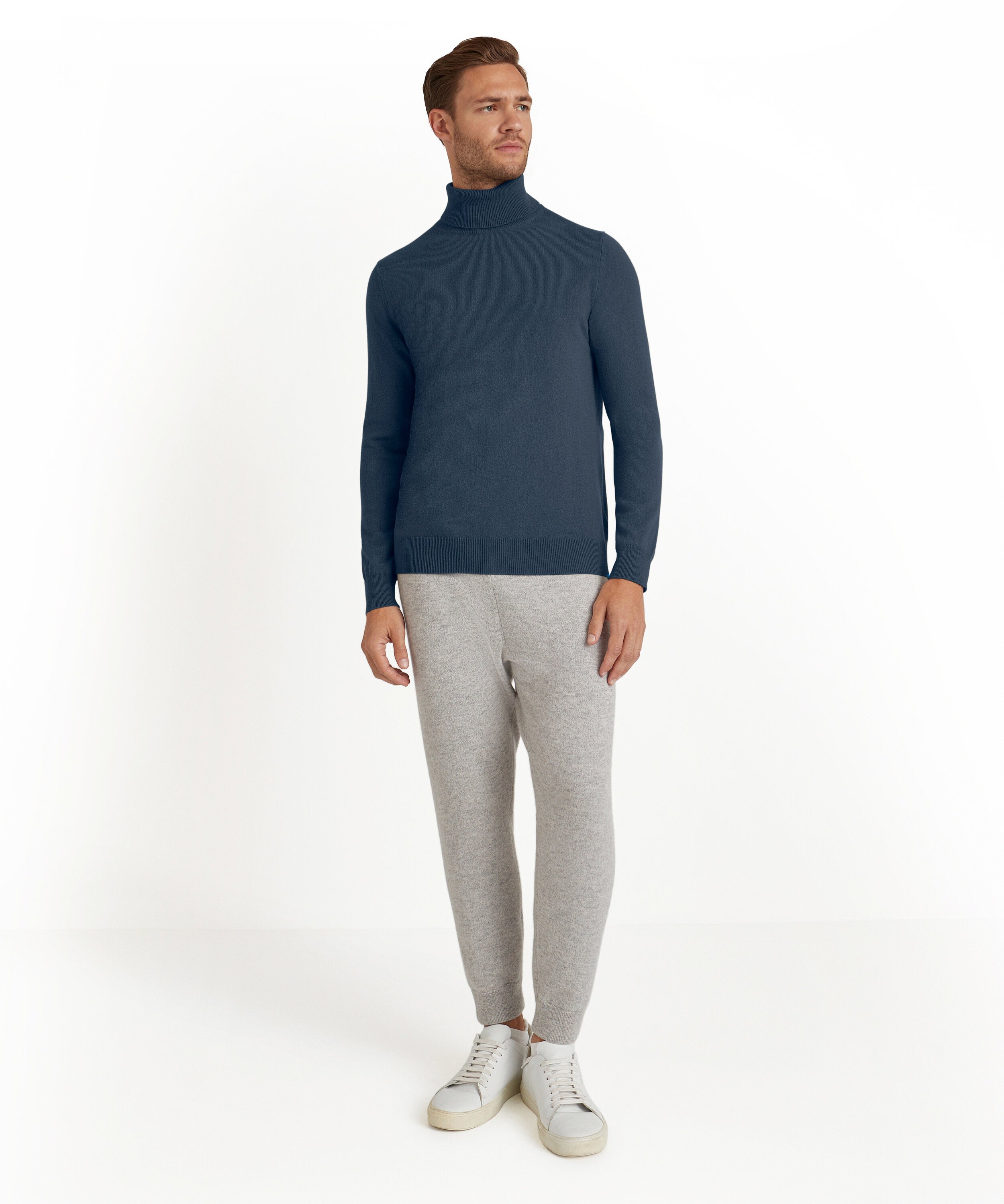 Falke Men Pullover Round-neck - Men - space blue