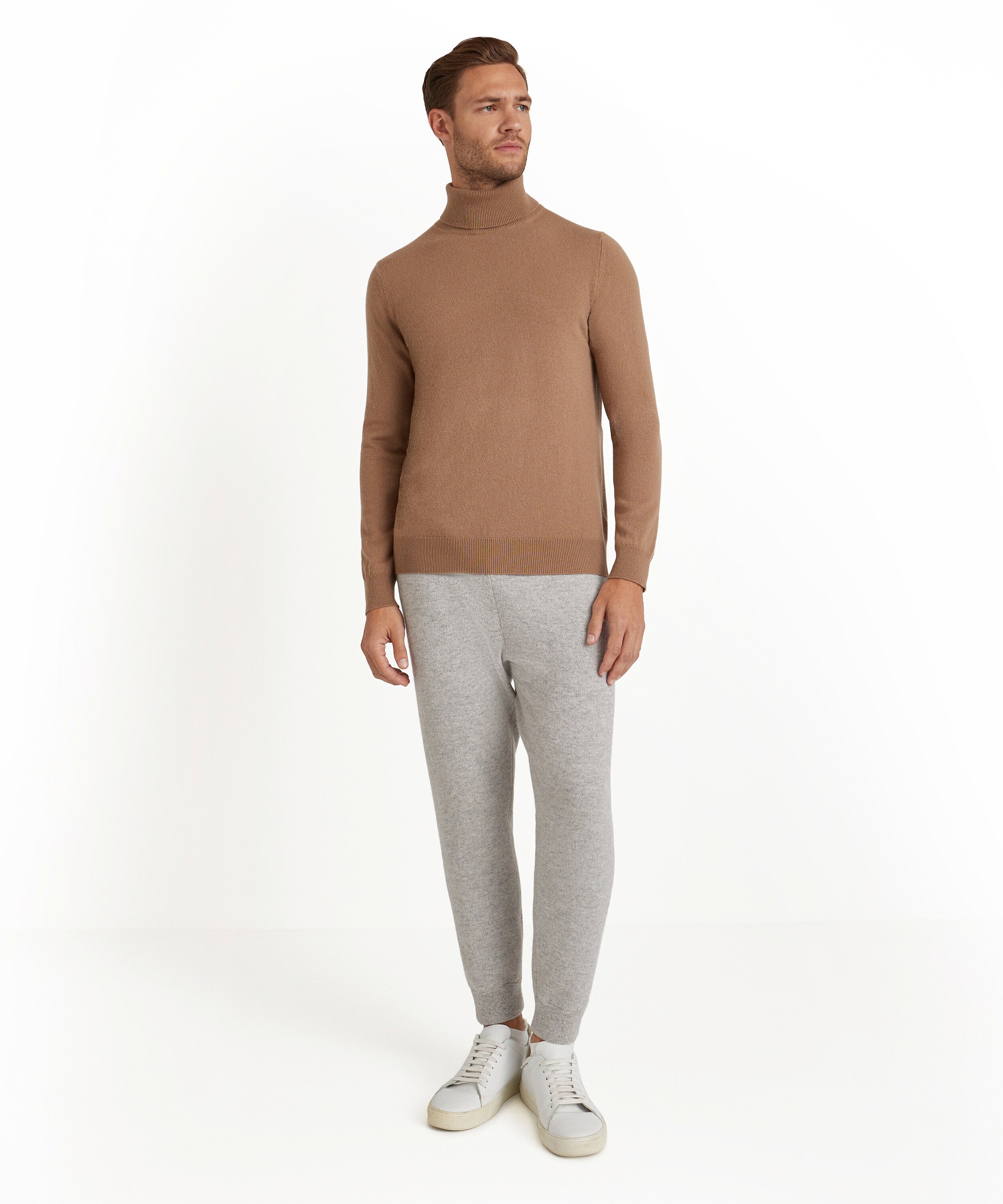 Falke Men Pullover Round-neck - Men - camel