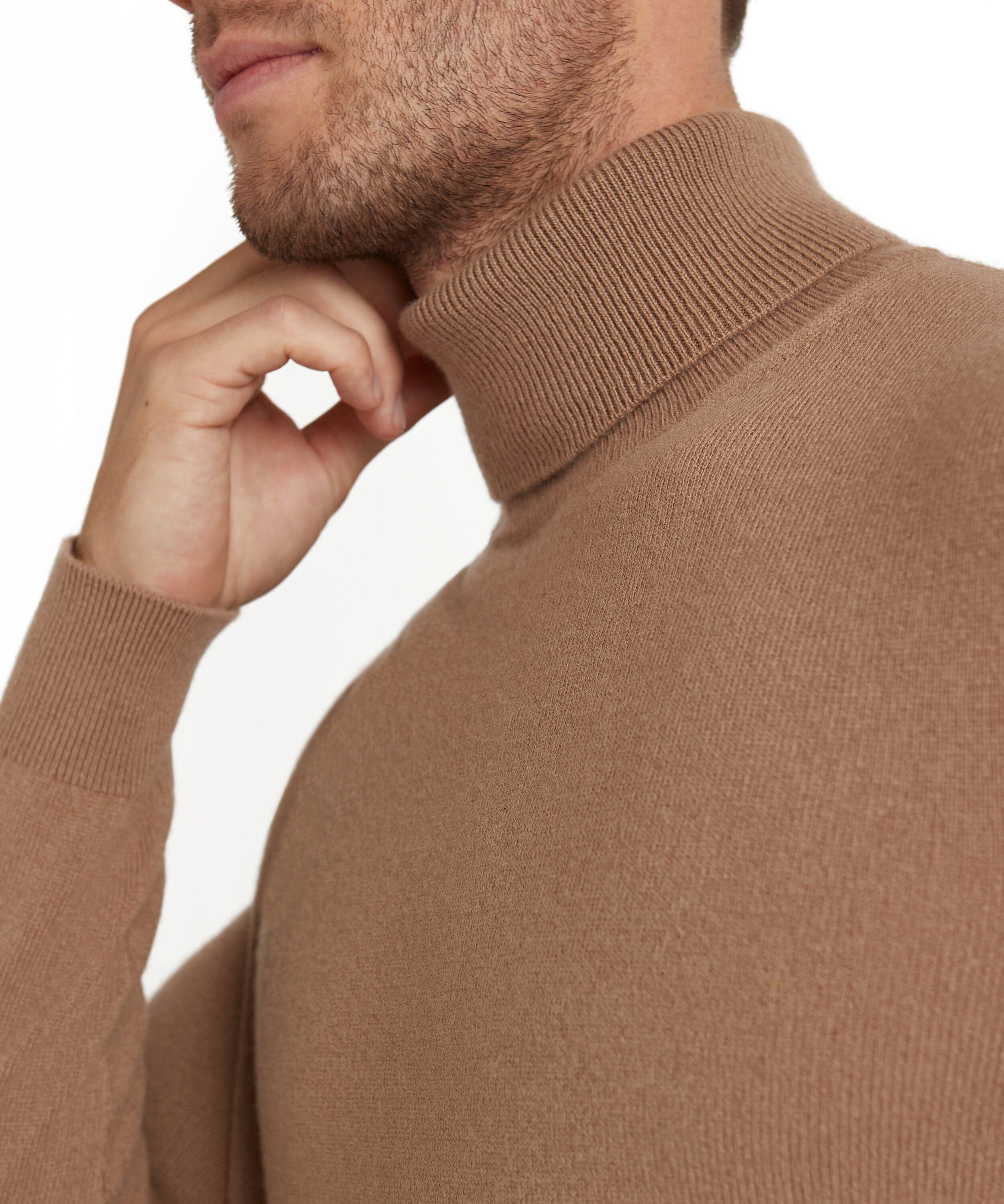 Falke Men Pullover Round-neck - Men - camel