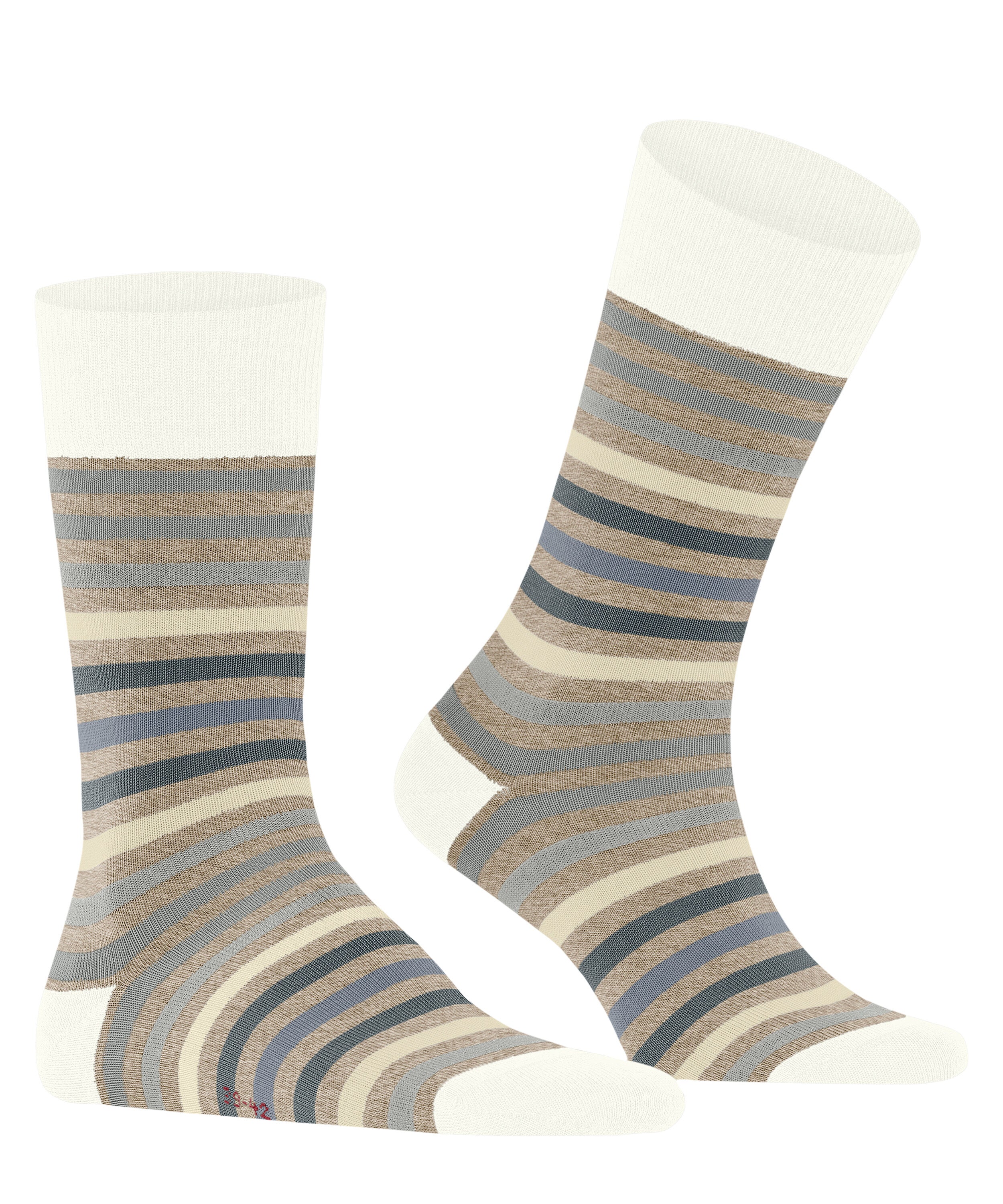 Falke Tinted Stripe Men Socks - Men - beige mel.